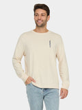 'Illustrated Wood'' Long Sleeve T-Shirt For Men