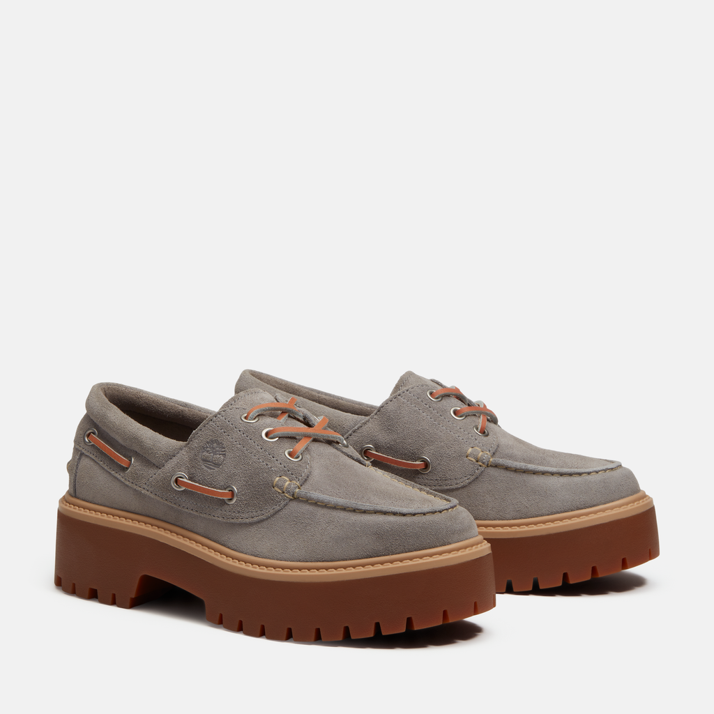 Stone Street Platform Boat Shoe for Women