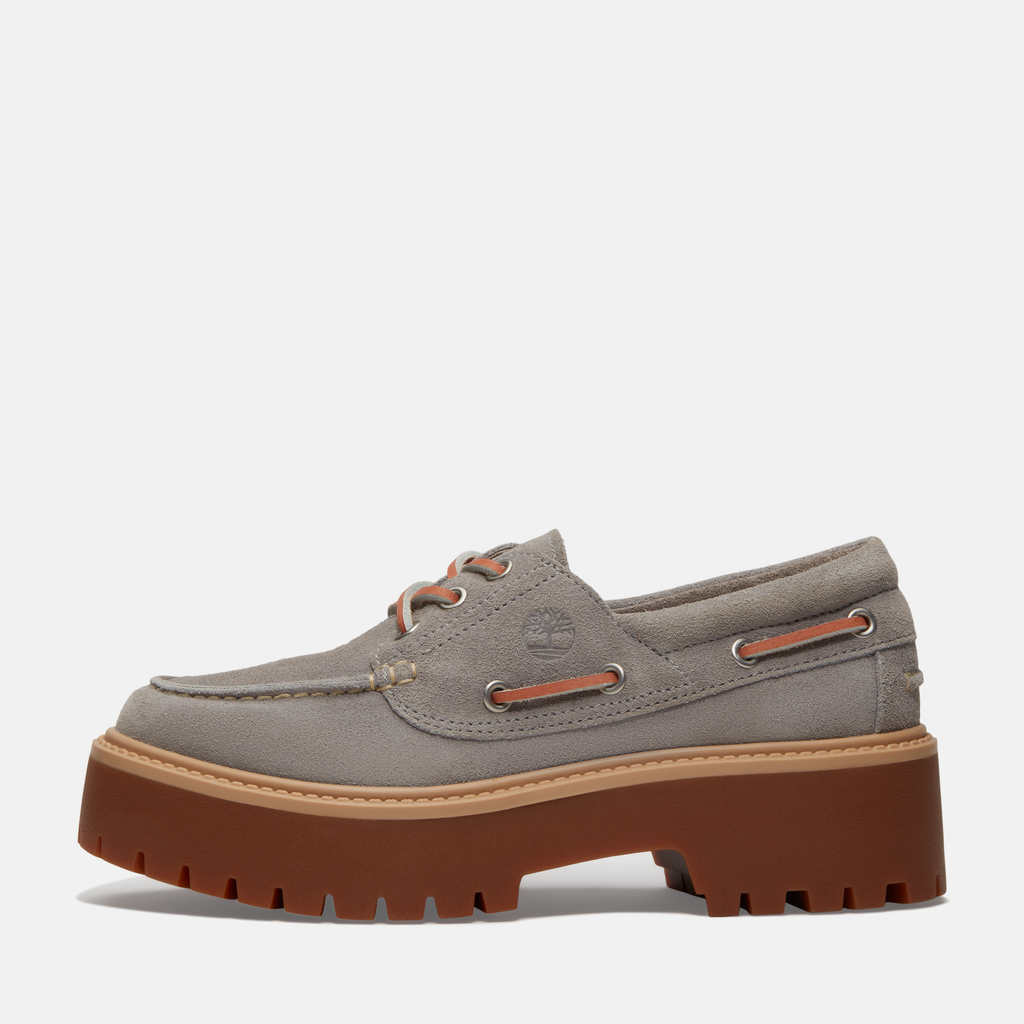 Stone Street Platform Boat Shoe for Women