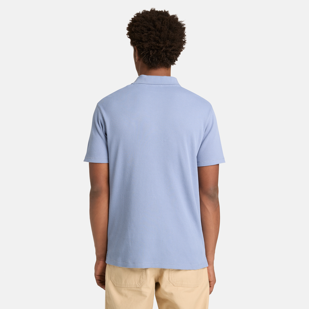 Wharf River Waffle Short Sleeve Polo For Men