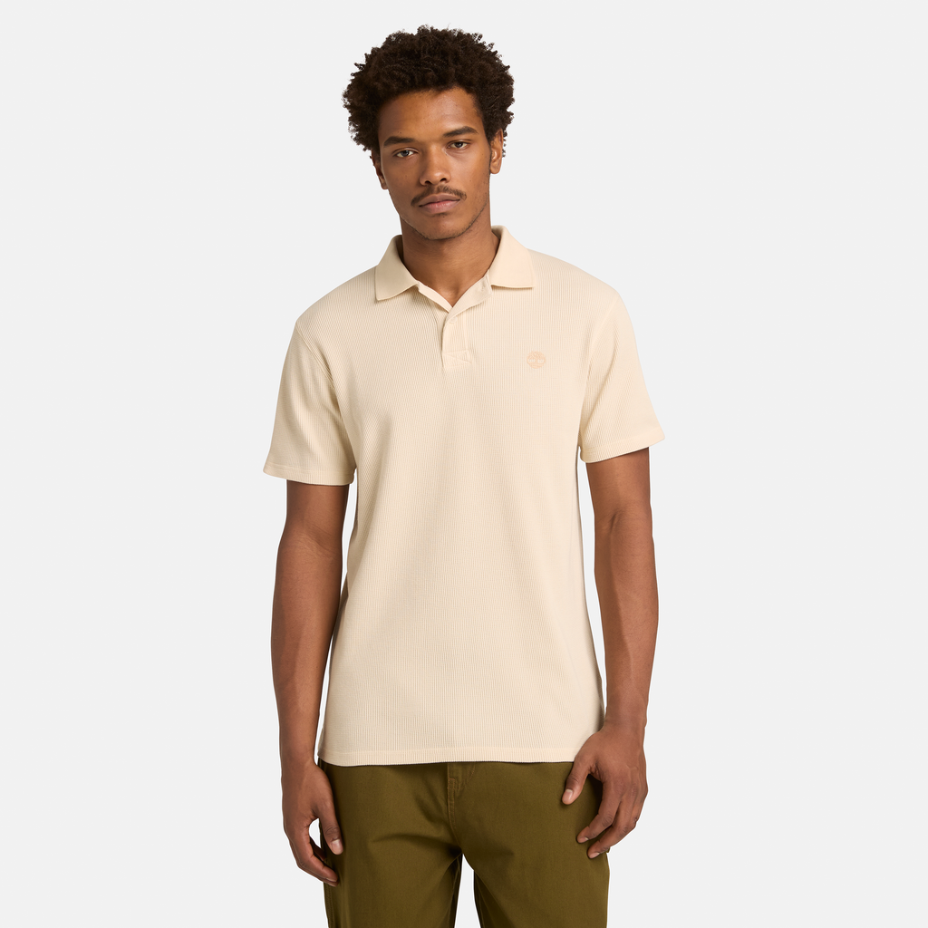 Wharf River Waffle Short Sleeve Polo For Men