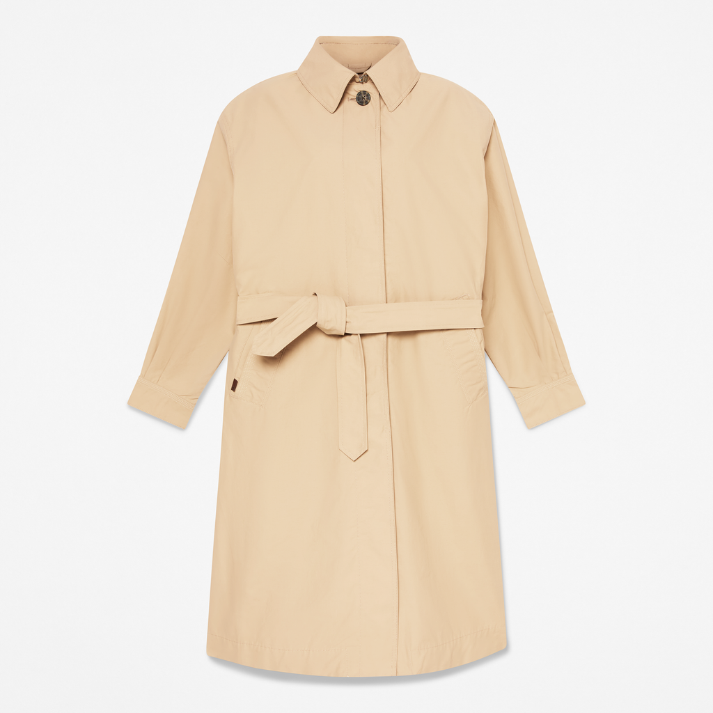 Water Repellent Long Mac Coat For Women