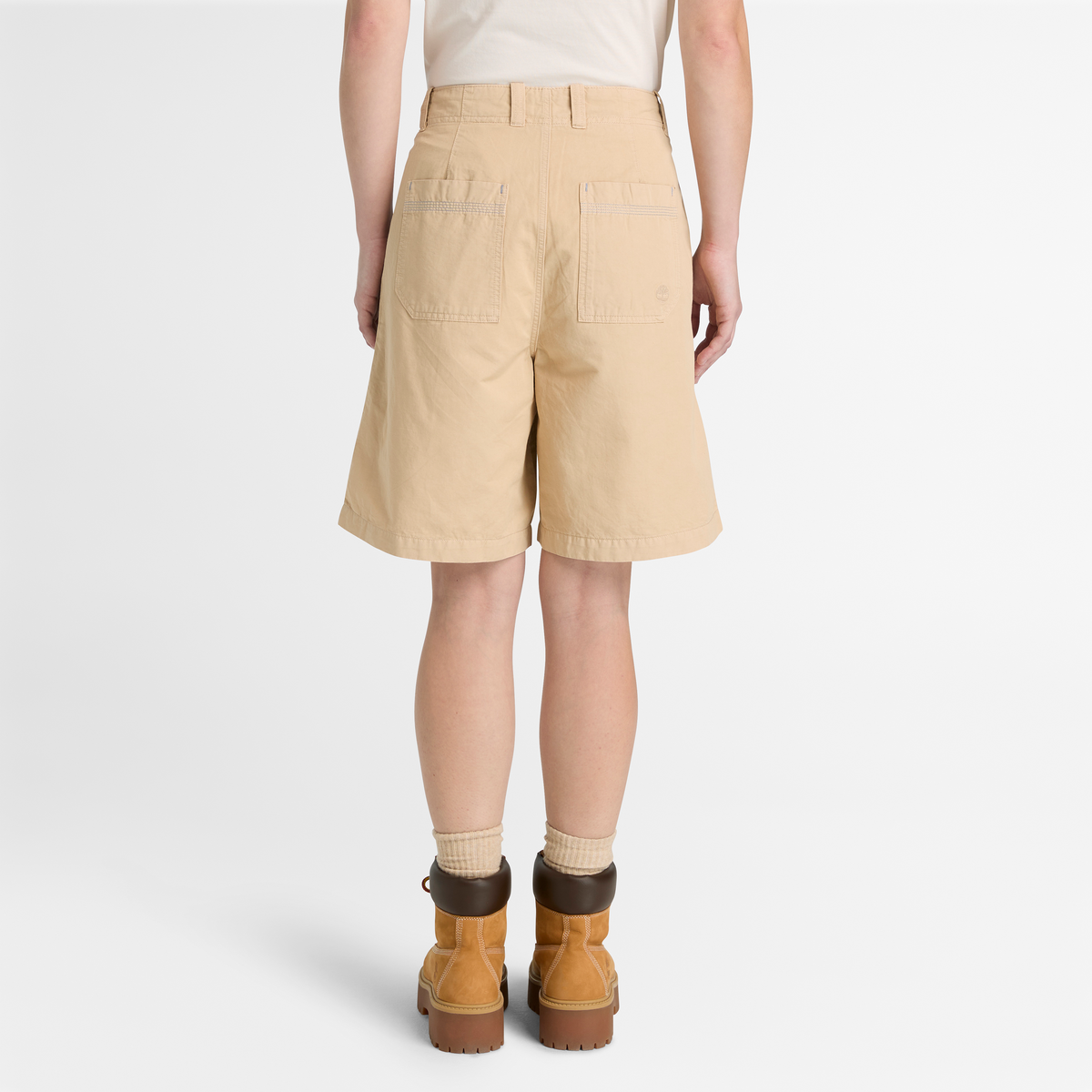 Cotton Linen Bermuda Shorts For Women