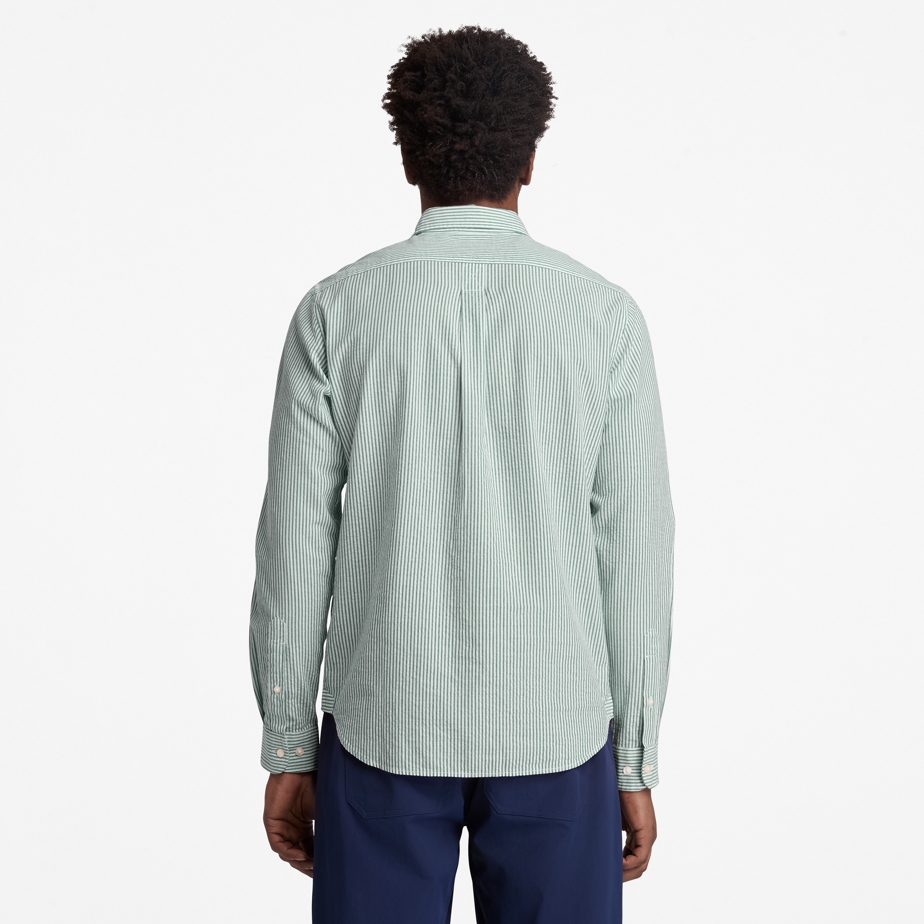 Seersucker Resort Long Sleeve Shirt For Men