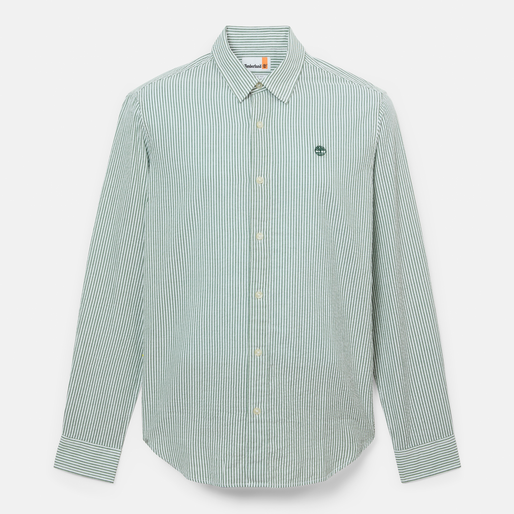 Seersucker Resort Long Sleeve Shirt For Men