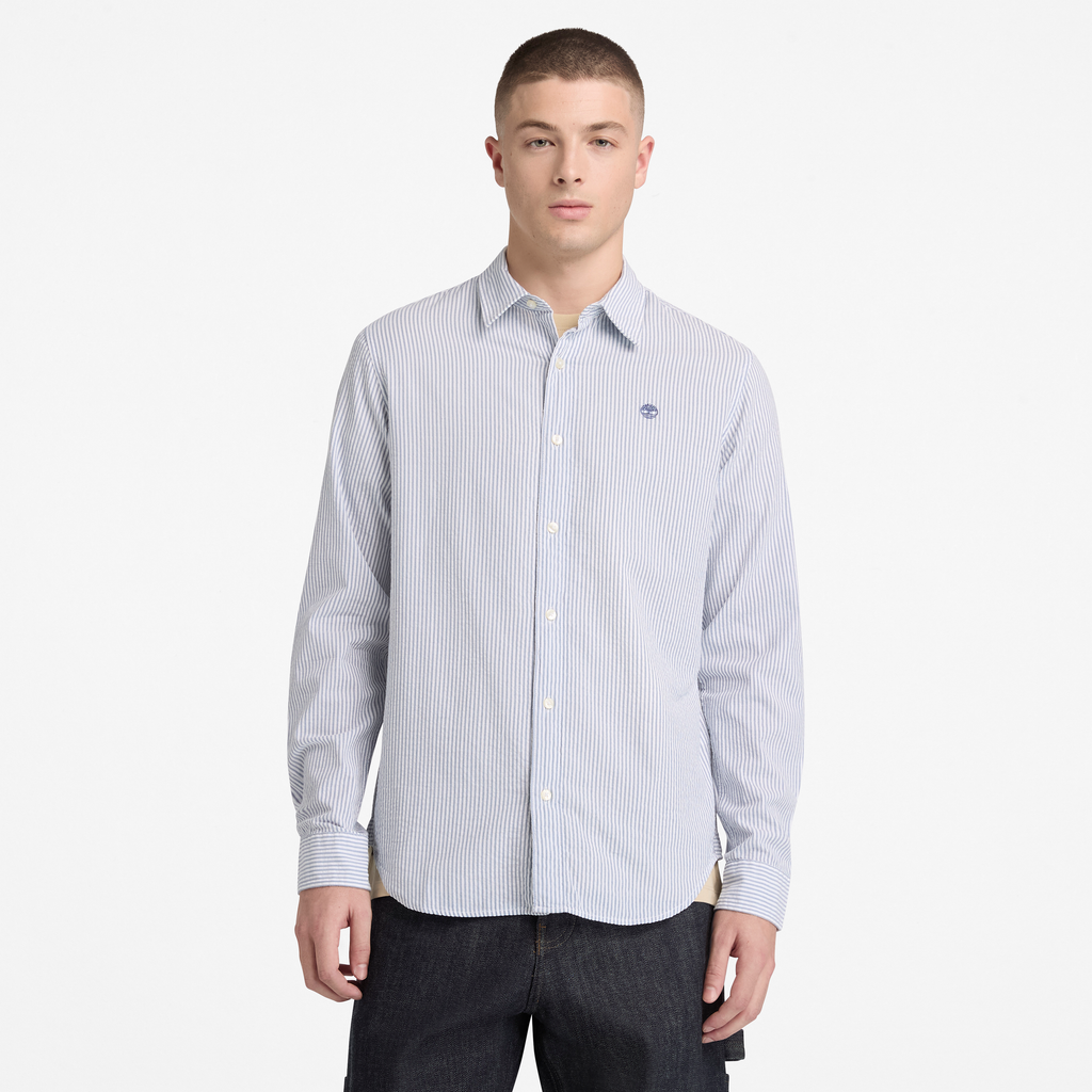 Seersucker Resort Short Sleeve Shirt For Men