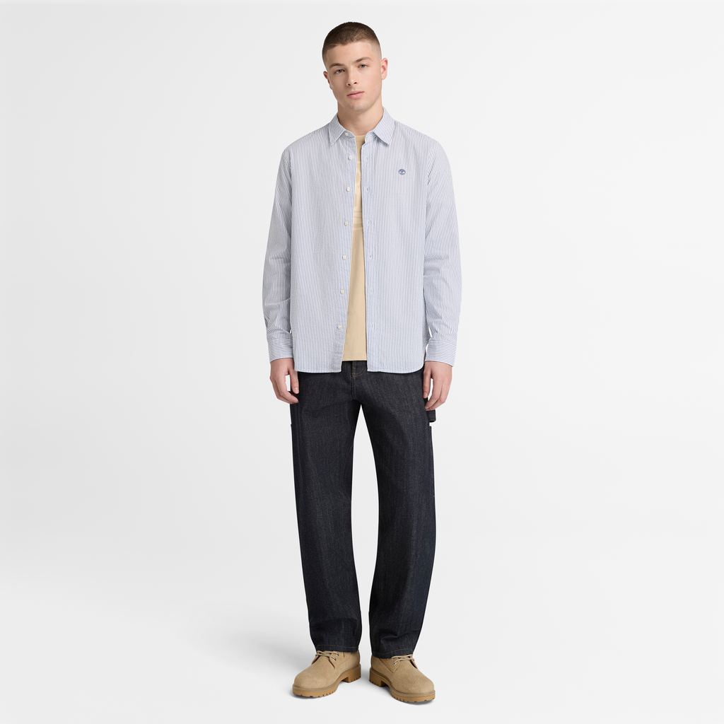 Seersucker Resort Short Sleeve Shirt For Men
