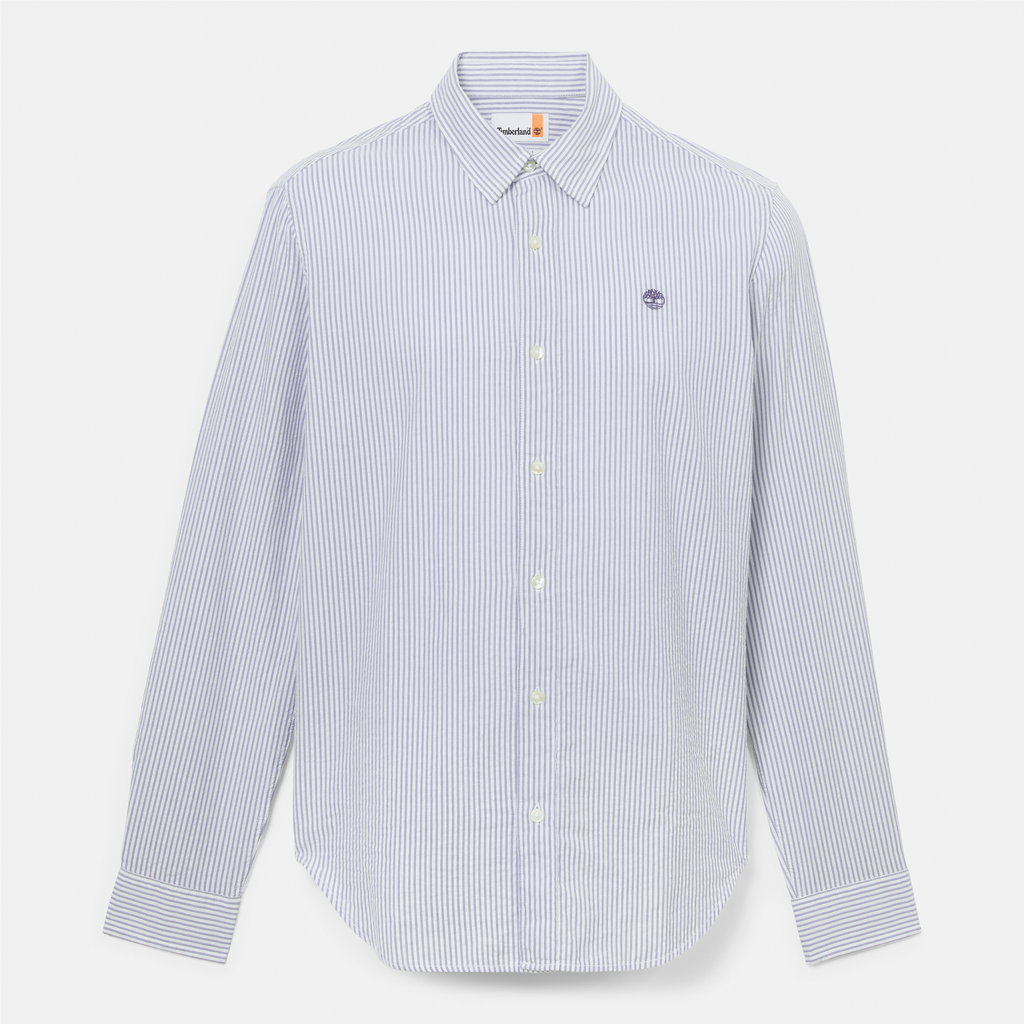 Seersucker Resort Long Sleeve Shirt For Men