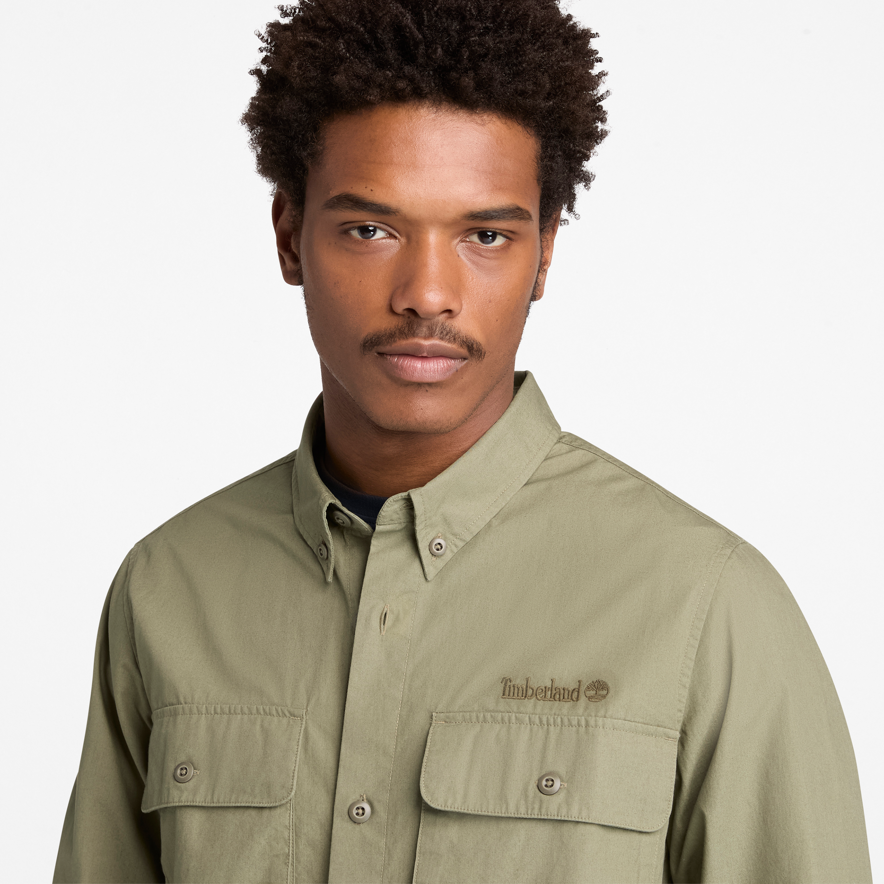 Long Sleeve Utility Overshirt For Men