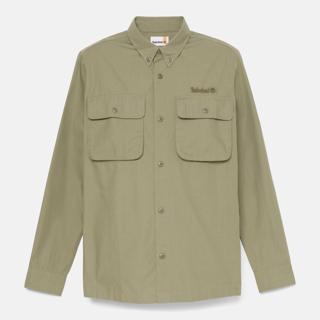 Long Sleeve Utility Overshirt For Men