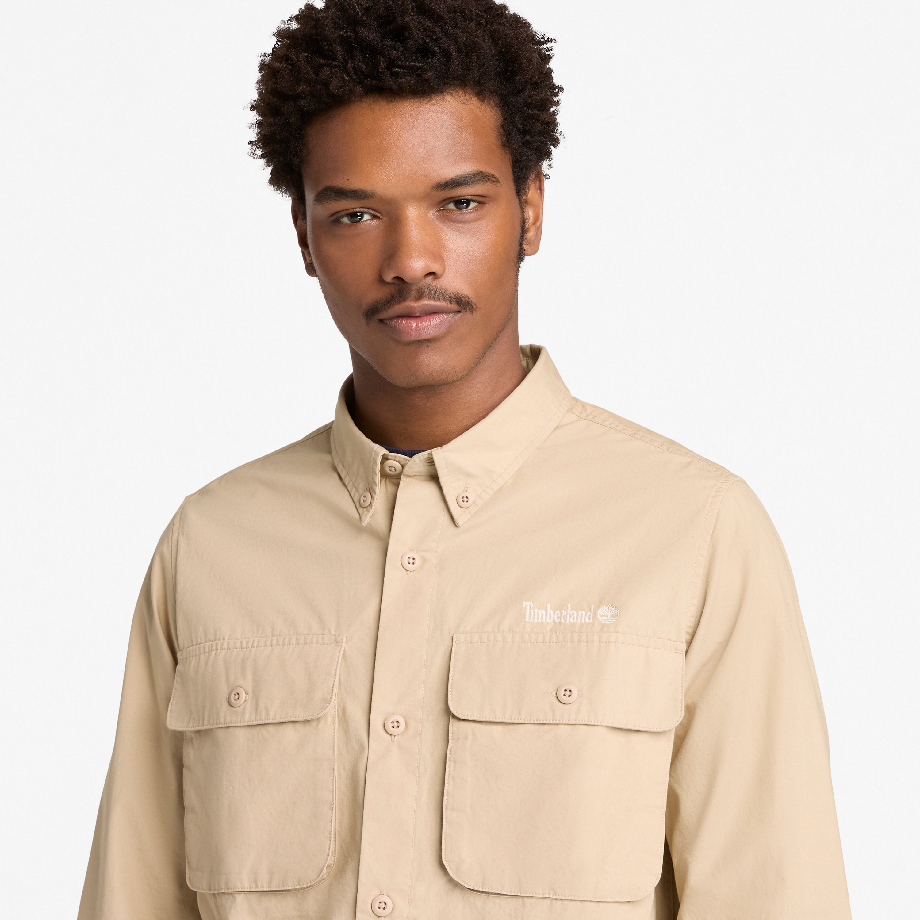 Long Sleeve Utility Overshirt For Men