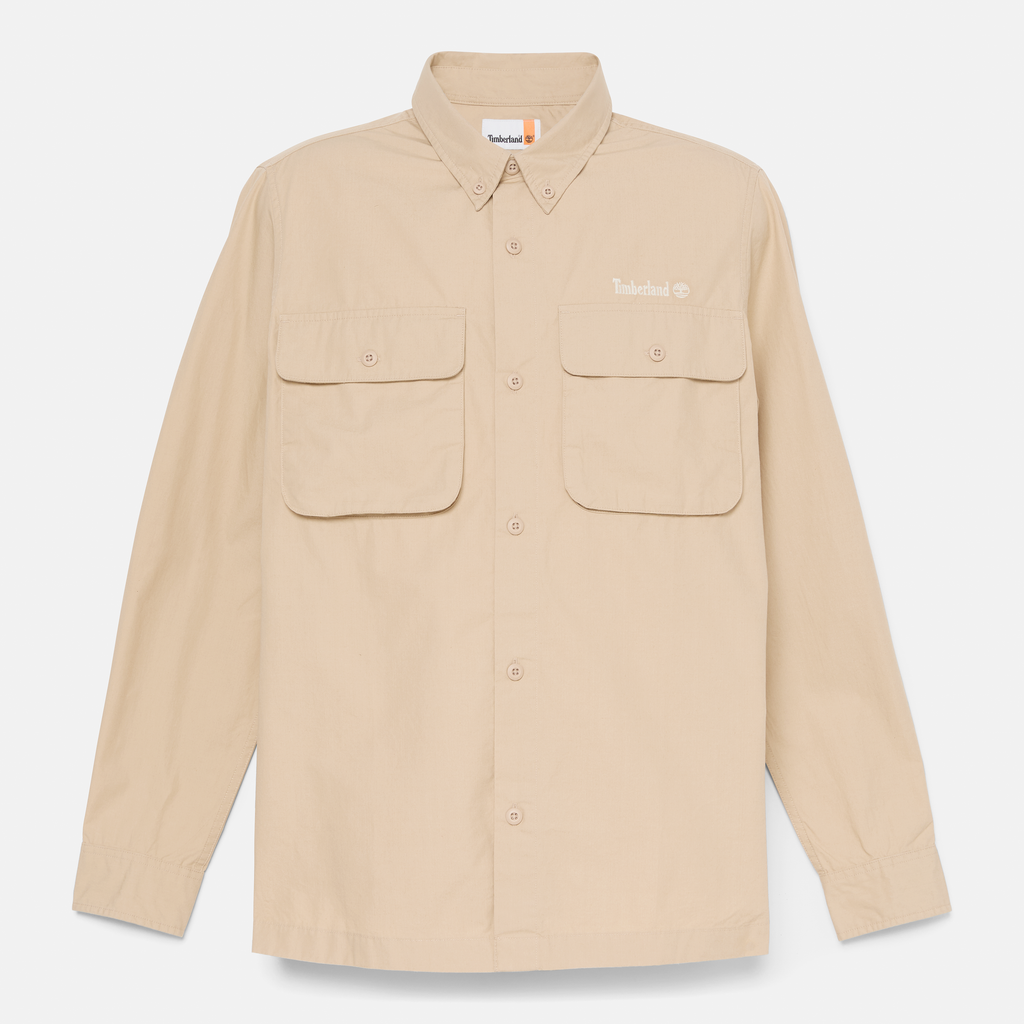 Long Sleeve Utility Overshirt For Men