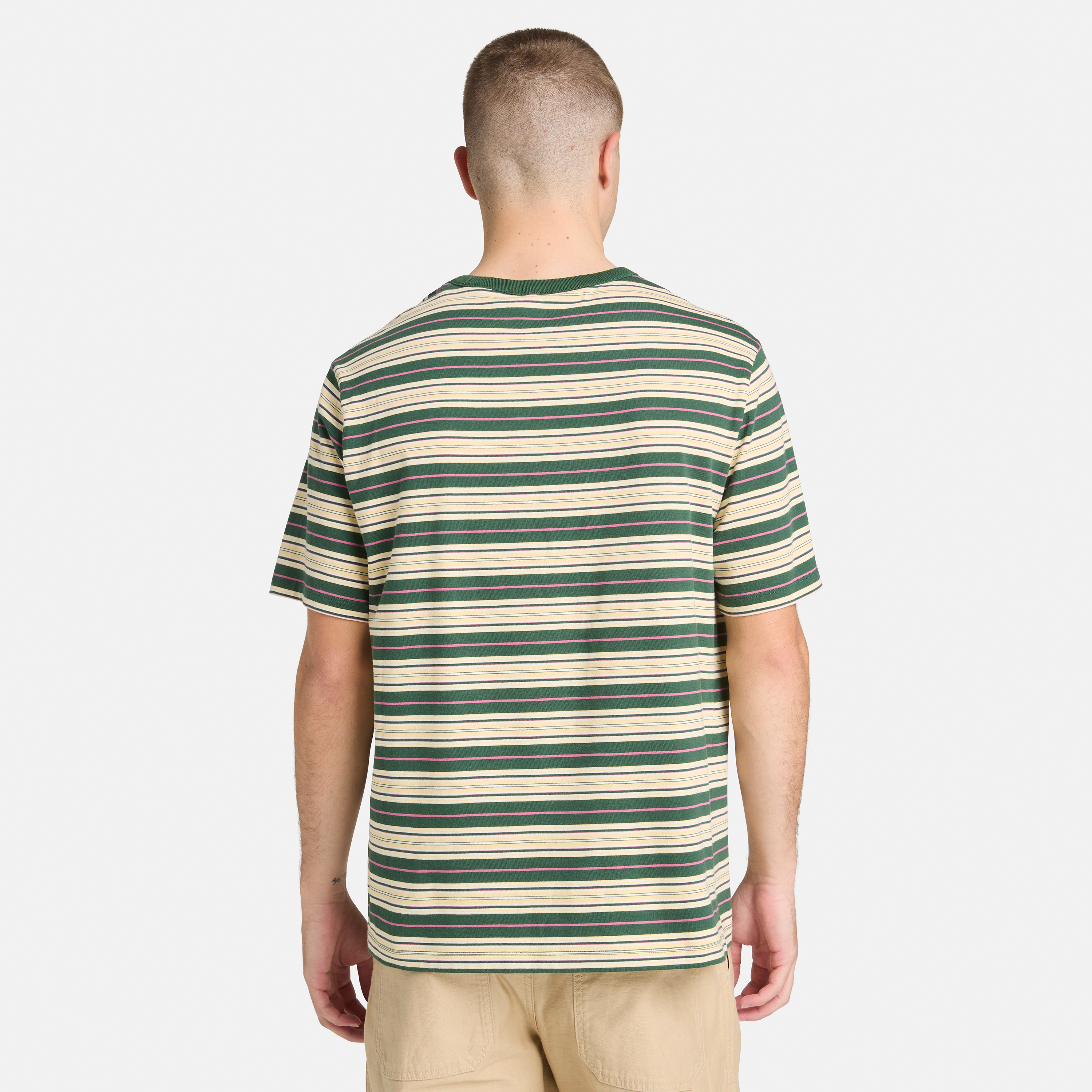 Stripe  Short Sleeve T-Shirt For Men