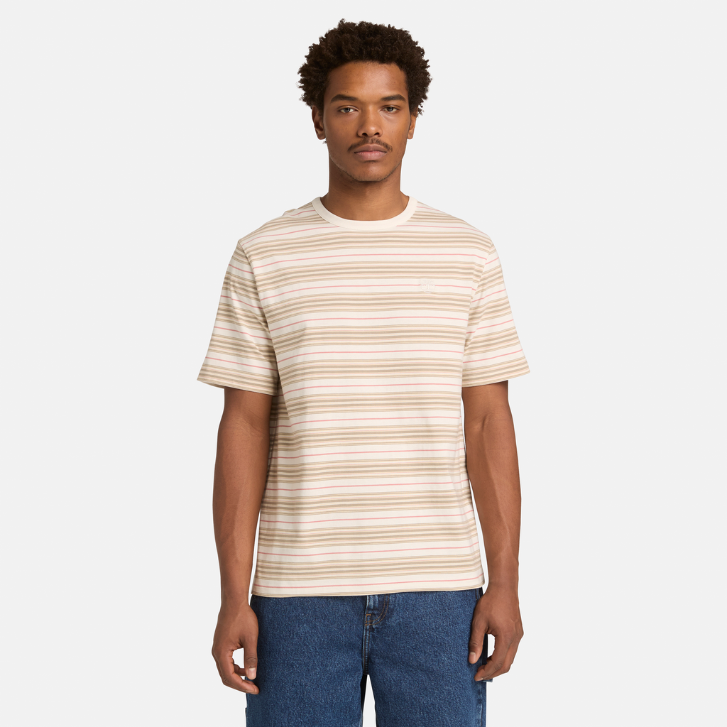 Stripe  Short Sleeve T-Shirt For Men