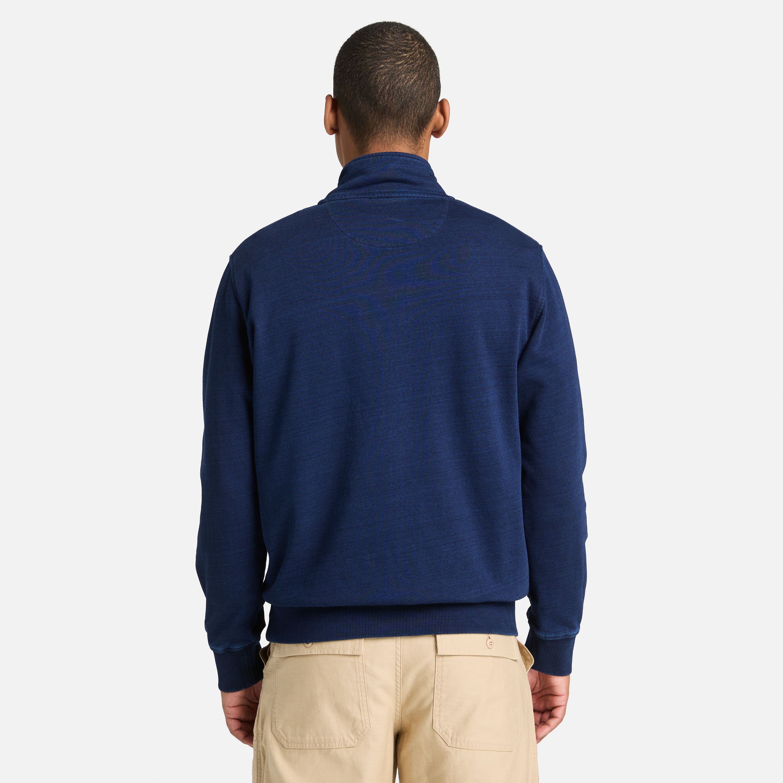 Indigo 1/4 Zip Sweatshirt For Men