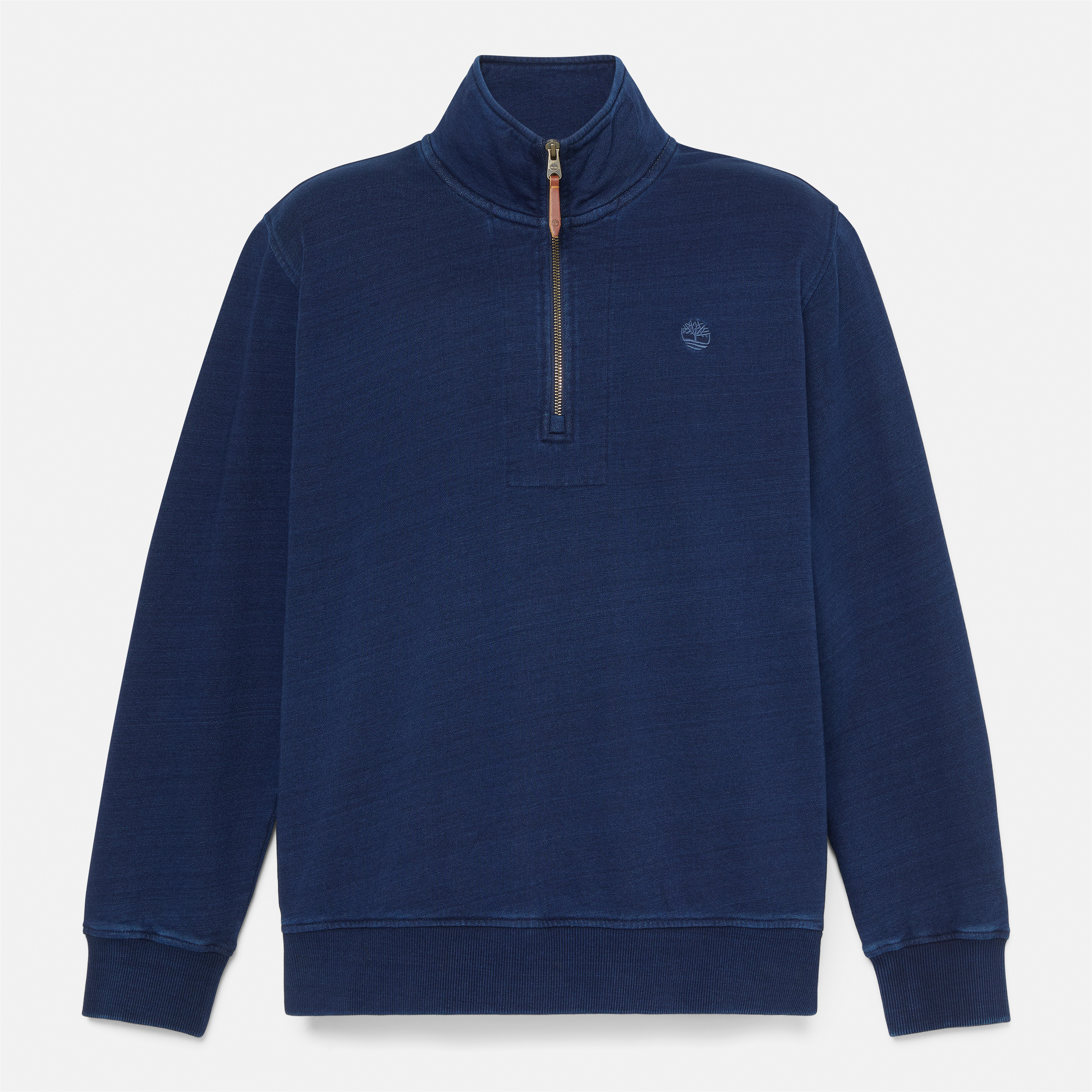 Indigo 1/4 Zip Sweatshirt For Men