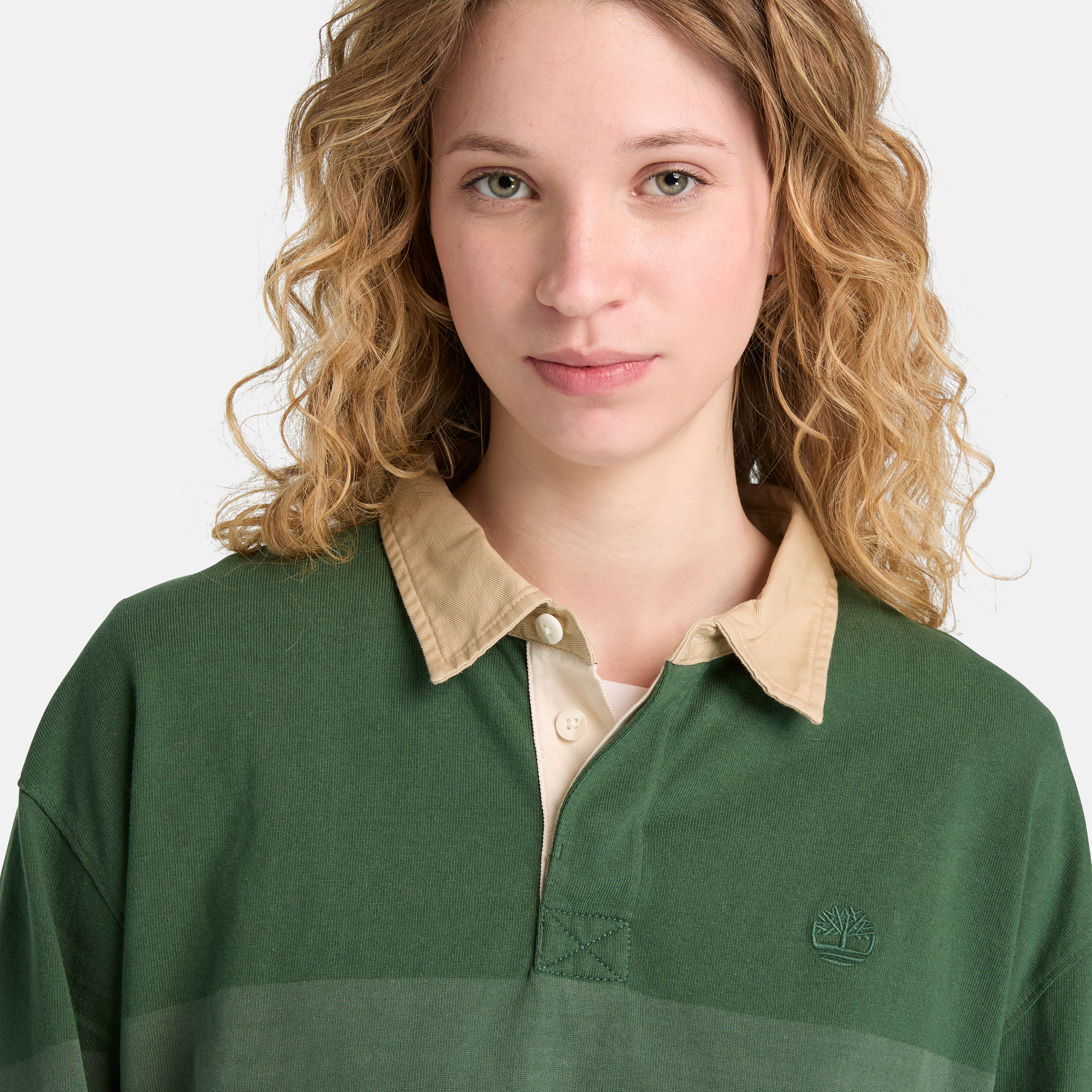 Striped Rugby Long Sleeve Polo For Men