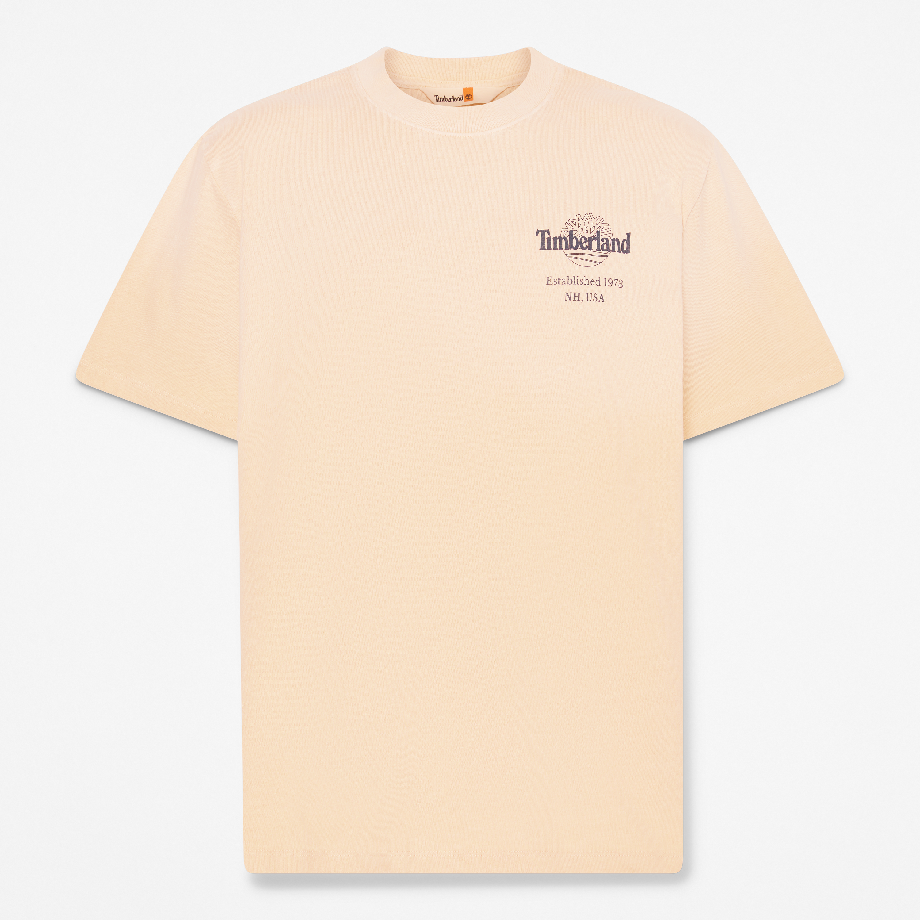 Sunfaded Back Tree Logo Graphic T-Shirt For Men