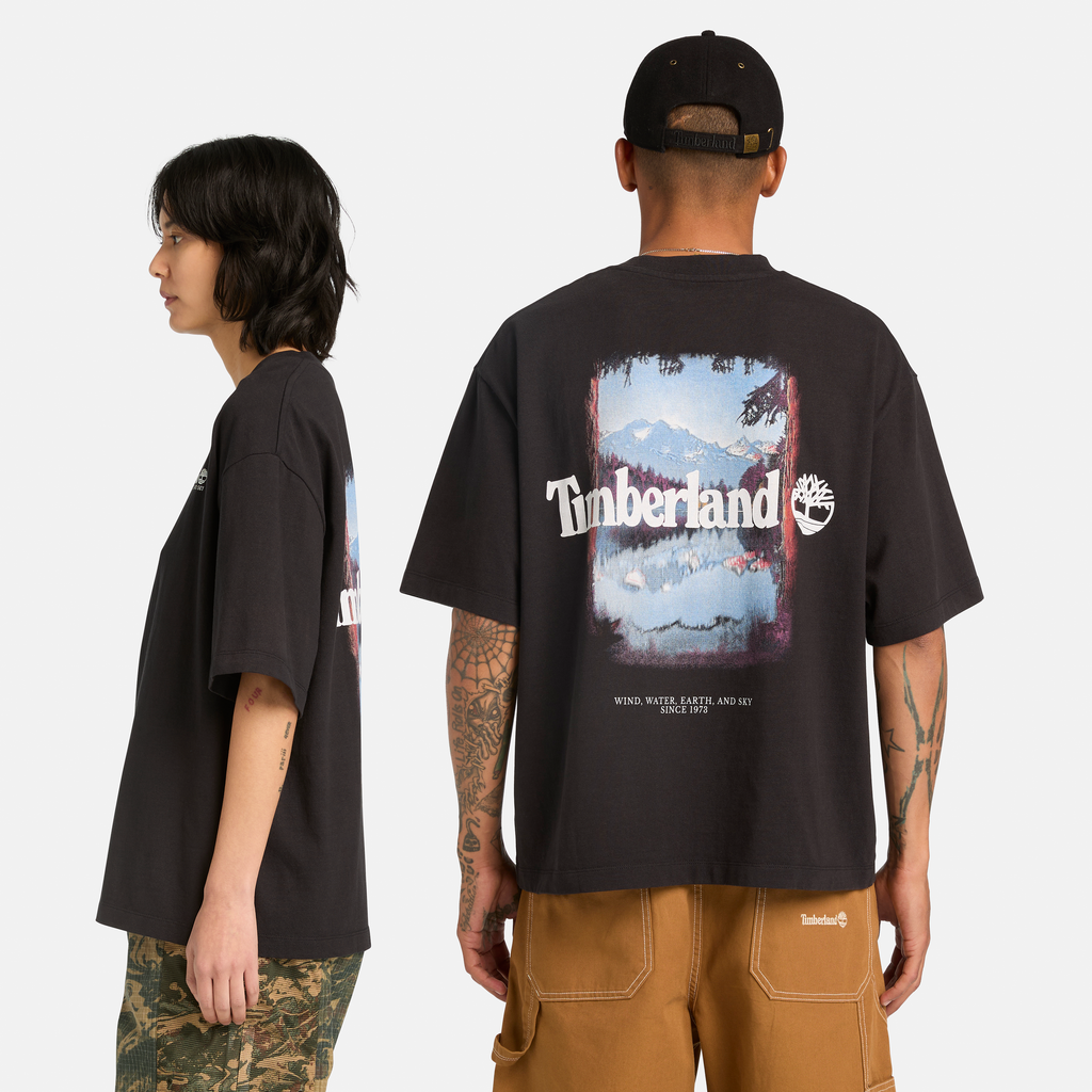 Outdoor Photo Back Graphic T-Shirt For Men