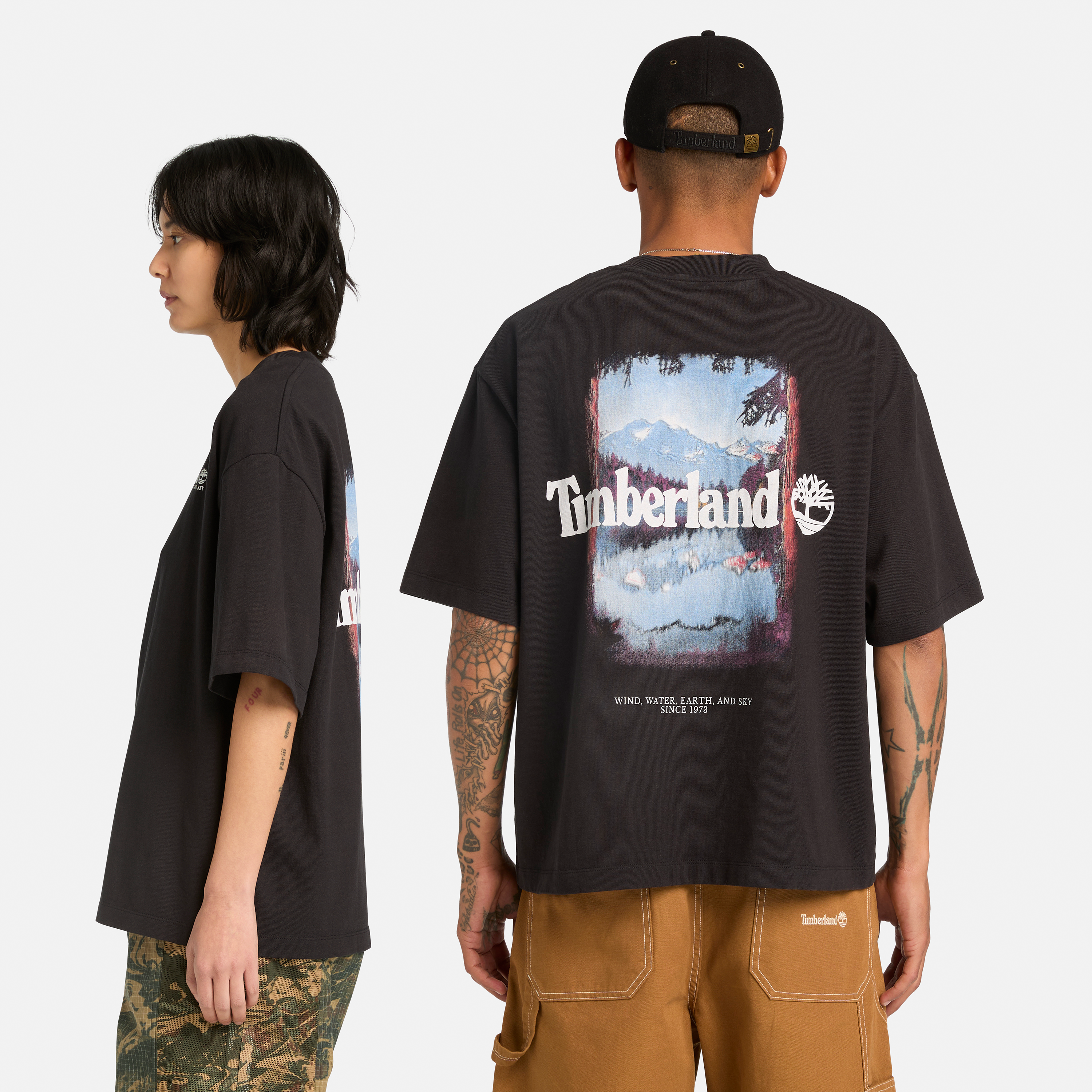 Outdoor Photo Back Graphic T-Shirt For Men