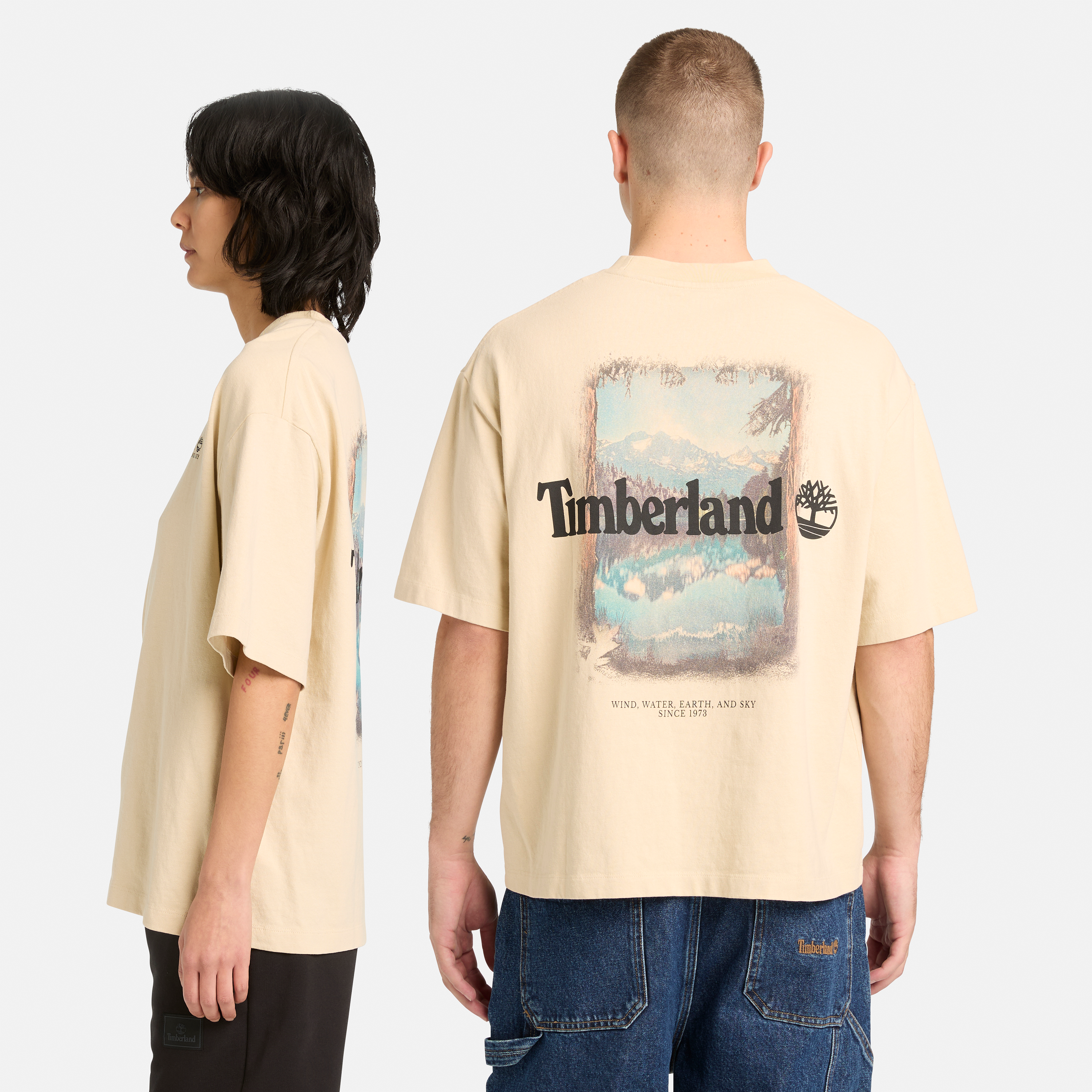 Outdoor Photo Back Graphic T-Shirt For Men