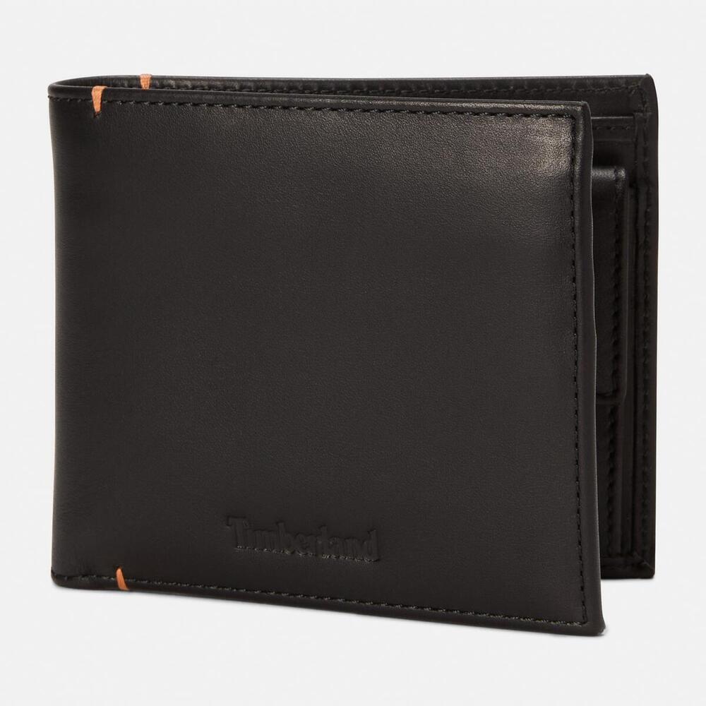 Riverton Leather Bi-Fold Coin Wallet