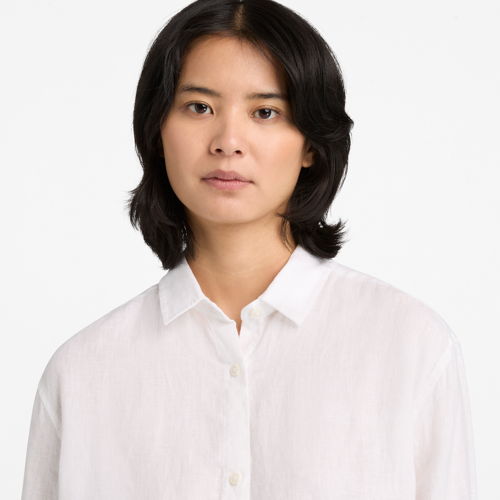 Linen Long-Sleeve Shirt For Women