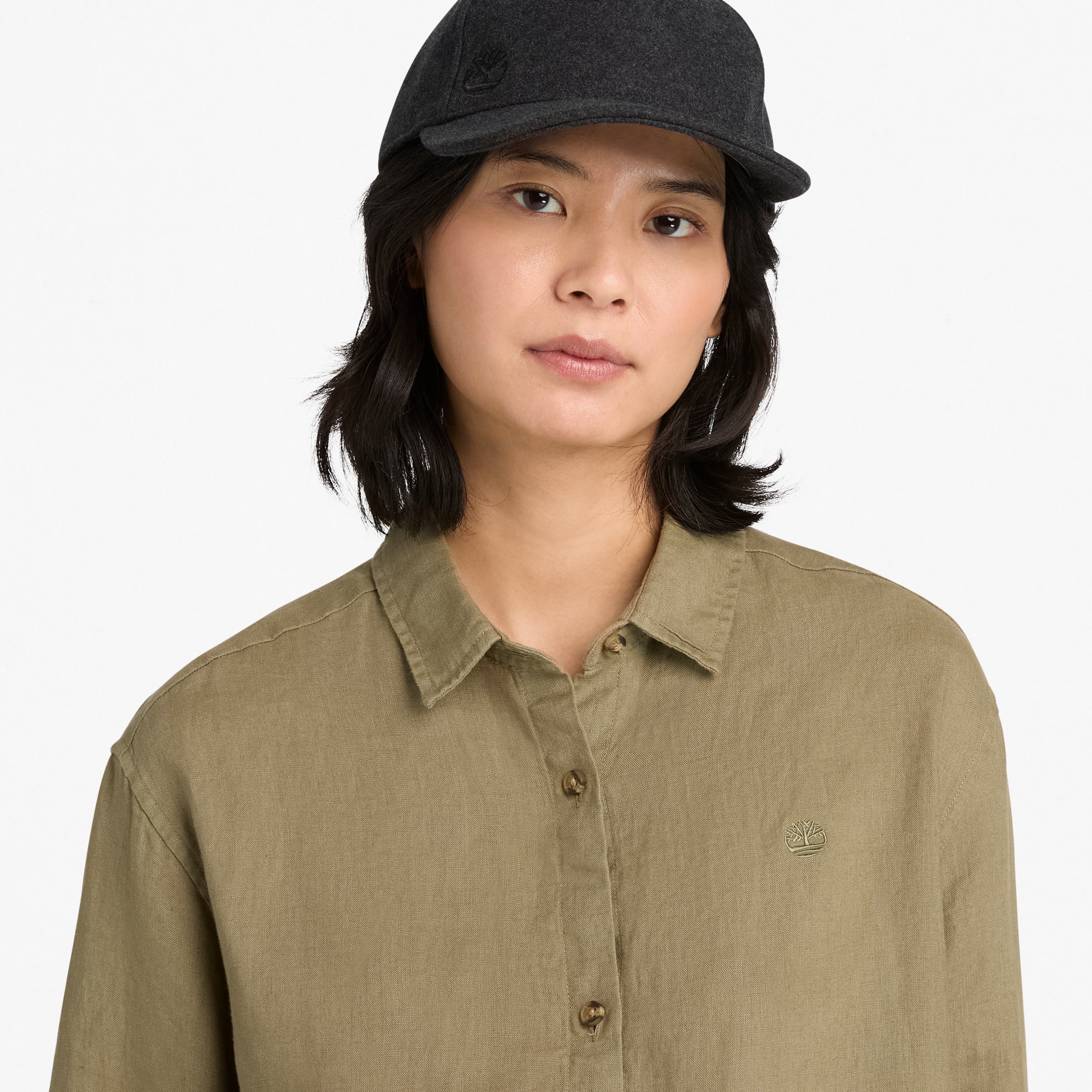 Linen Long-Sleeve Shirt For Women