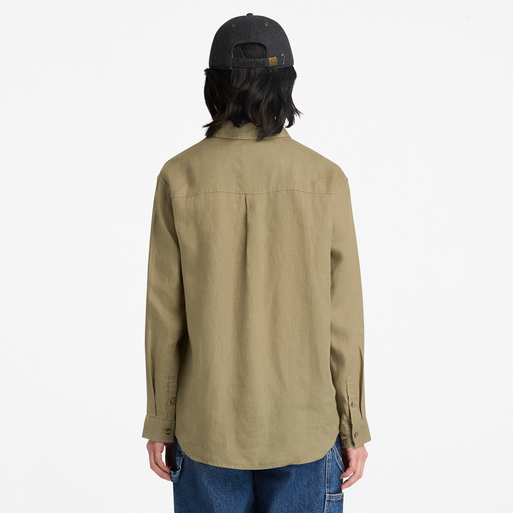 Linen Long-Sleeve Shirt For Women