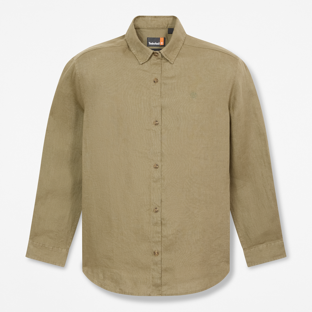 Linen Long-Sleeve Shirt For Women