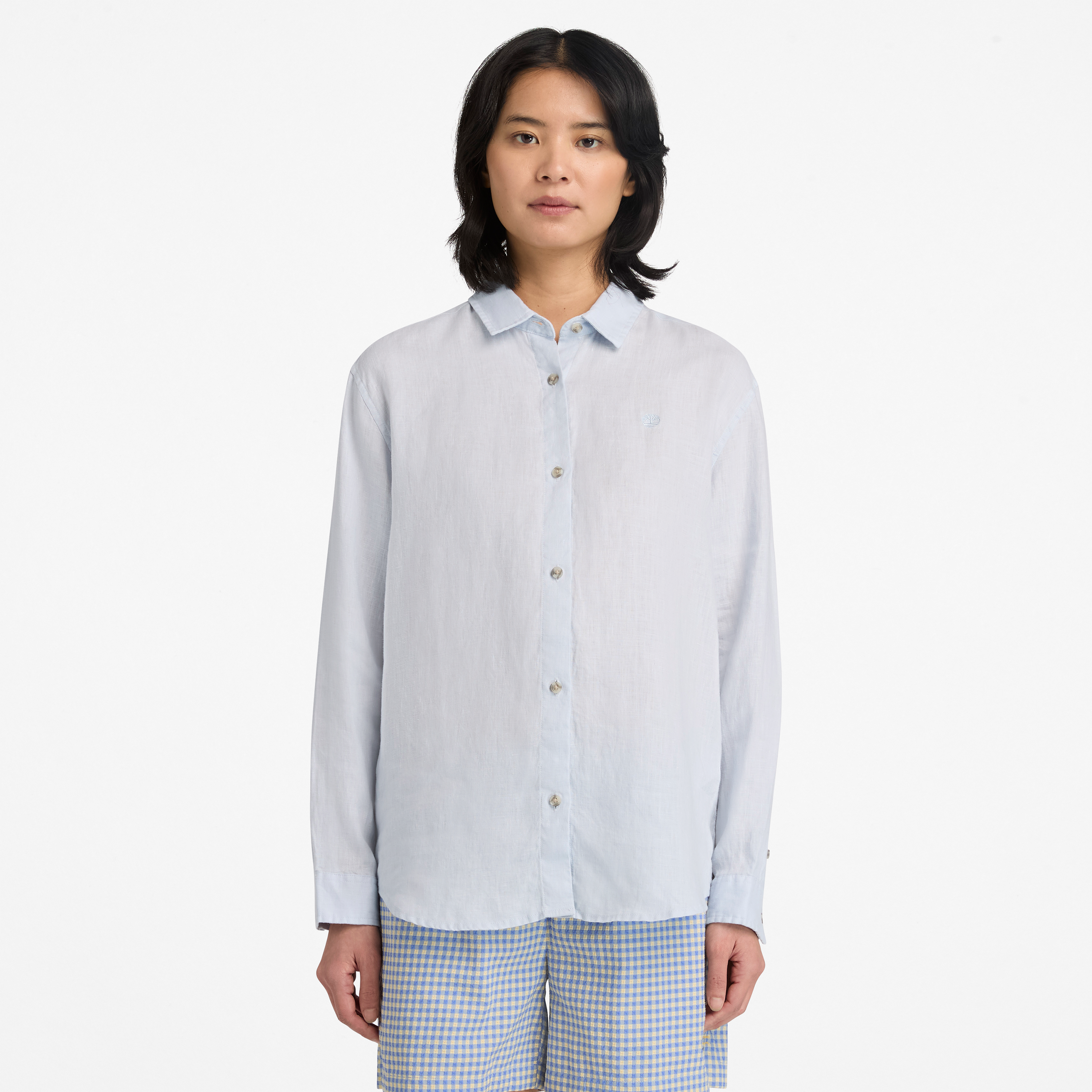Linen Long-Sleeve Shirt For Women
