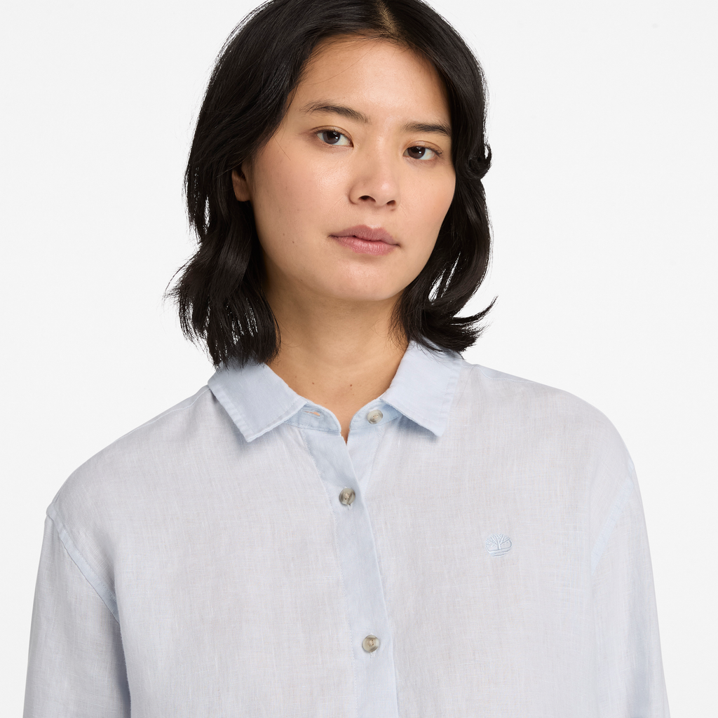 Linen Long-Sleeve Shirt For Women