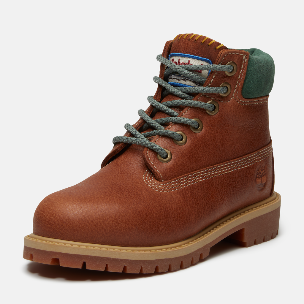 Timberland Premium 6 Inch Lace Up Waterproof Boot For Junior