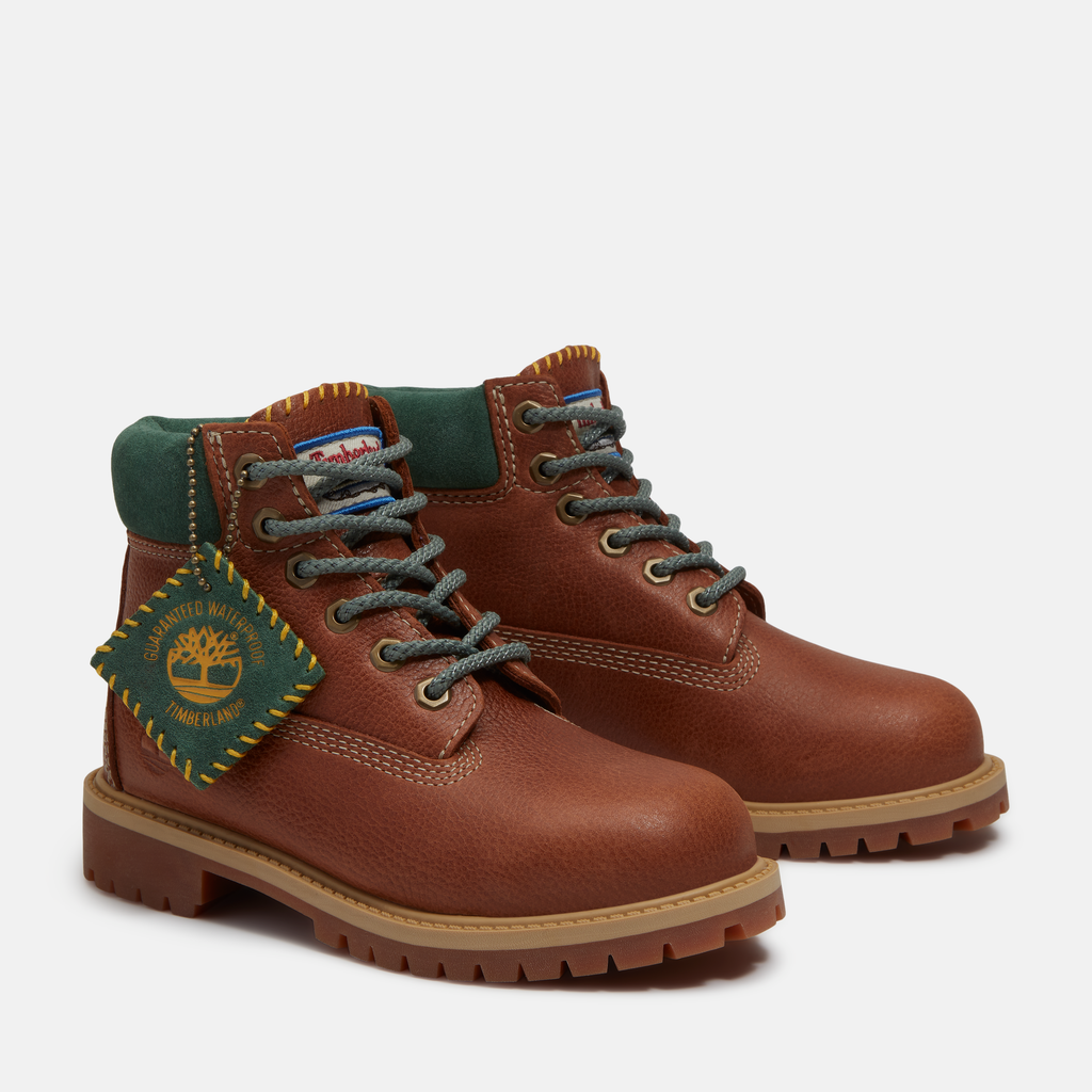 Timberland Premium 6 Inch Lace Up Waterproof Boot For Junior