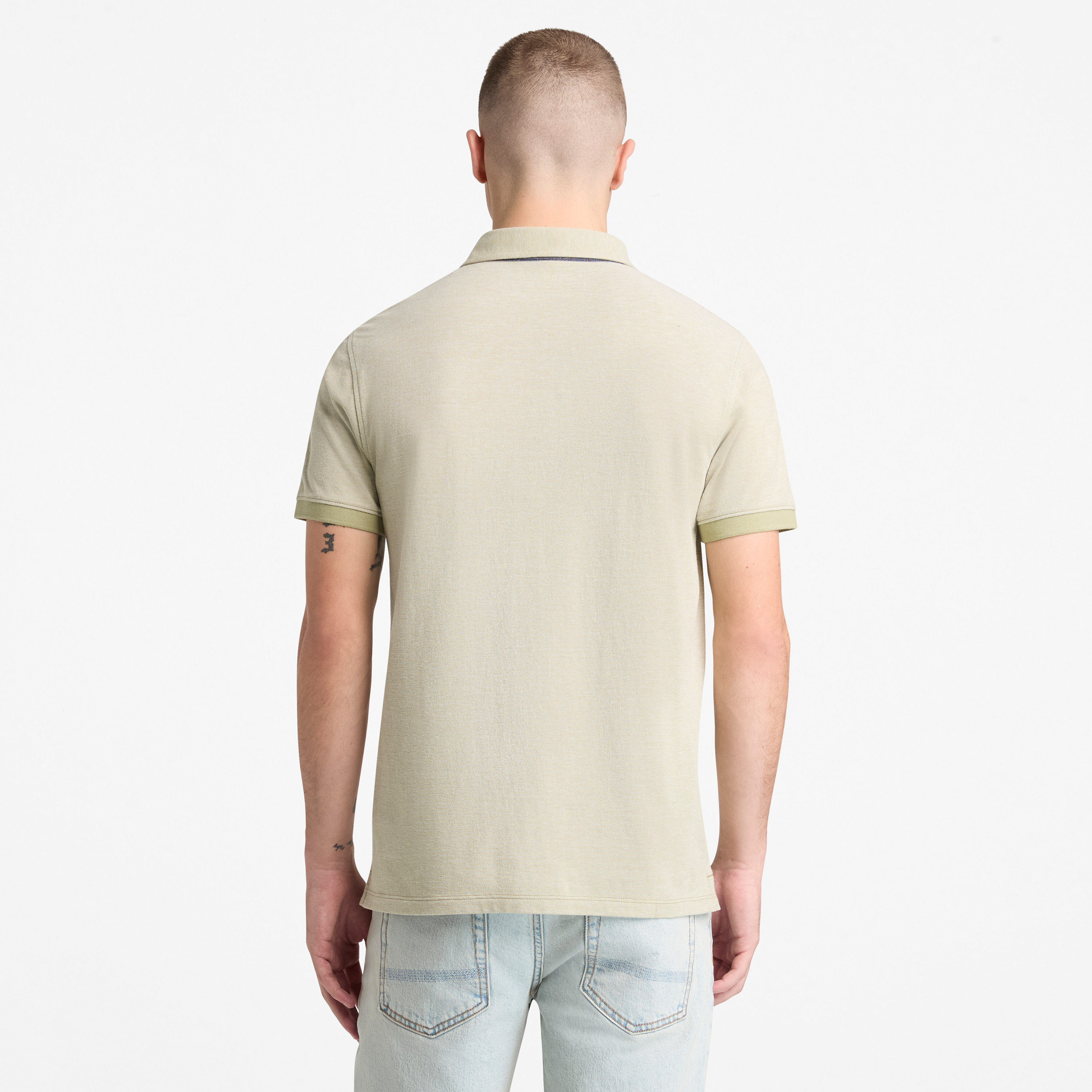 Baboosic Brook Oxford Short Sleeve Polo For Men