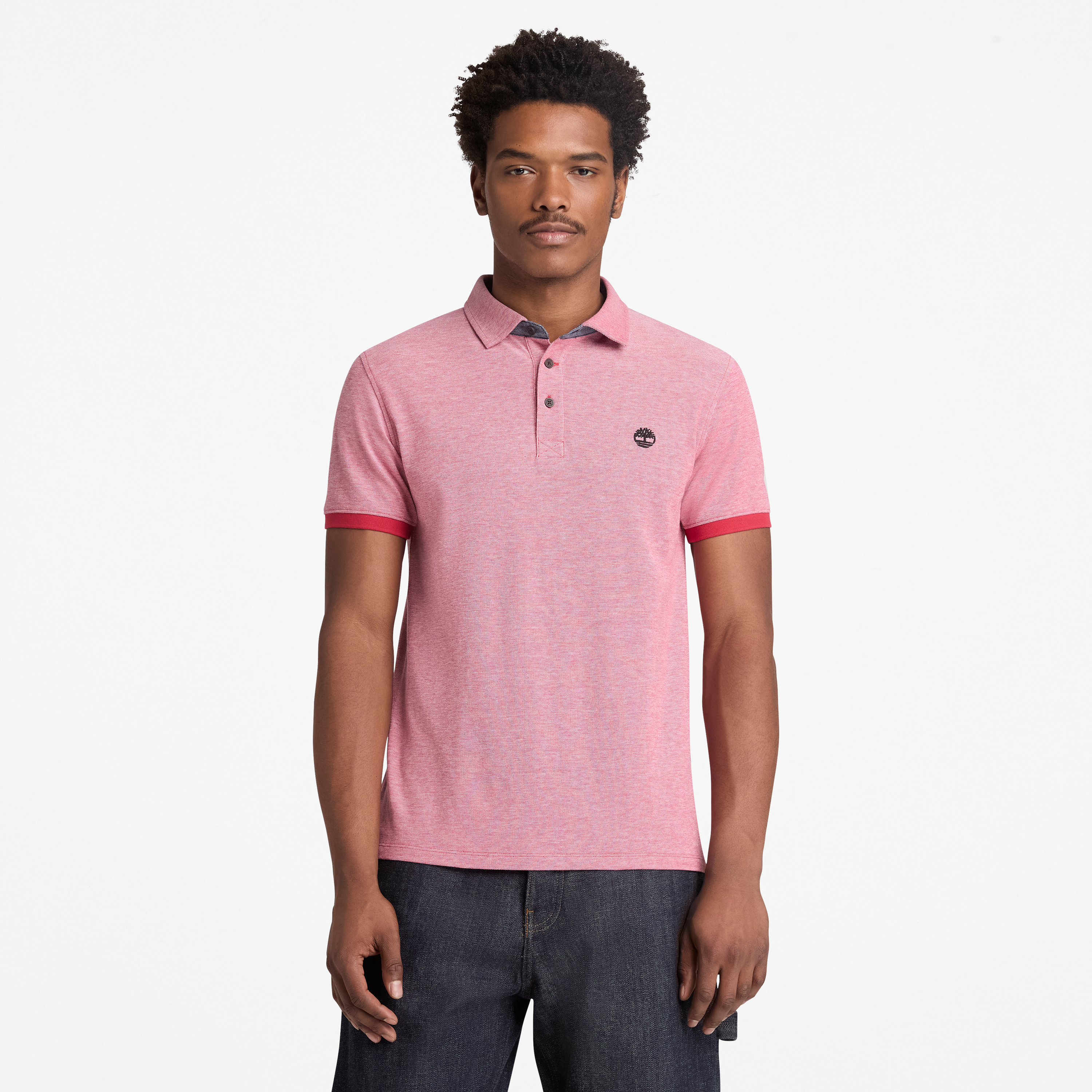 Baboosic Brook Oxford Short Sleeve Polo For Men