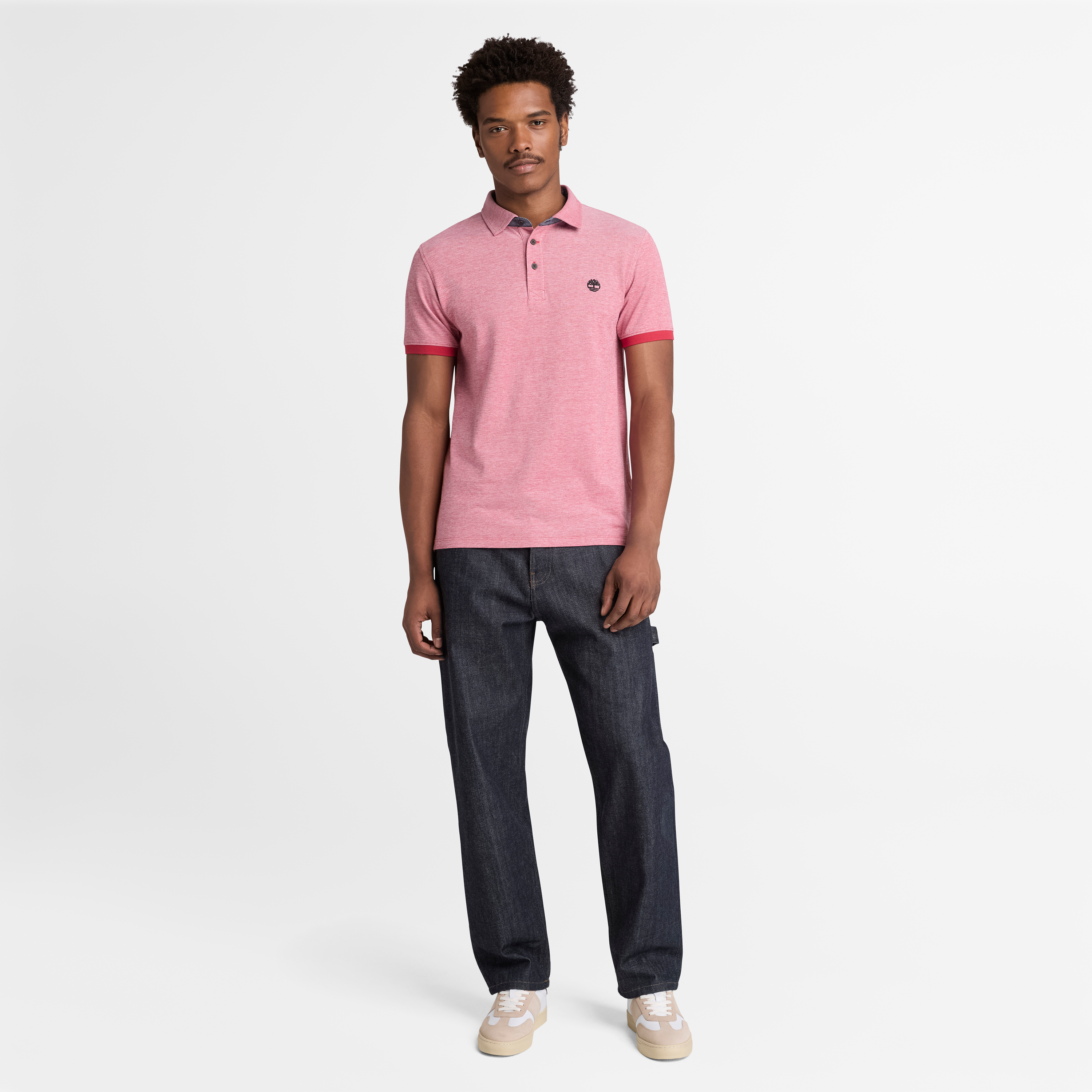 Baboosic Brook Oxford Short Sleeve Polo For Men