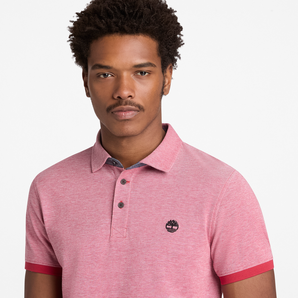 Baboosic Brook Oxford Short Sleeve Polo For Men