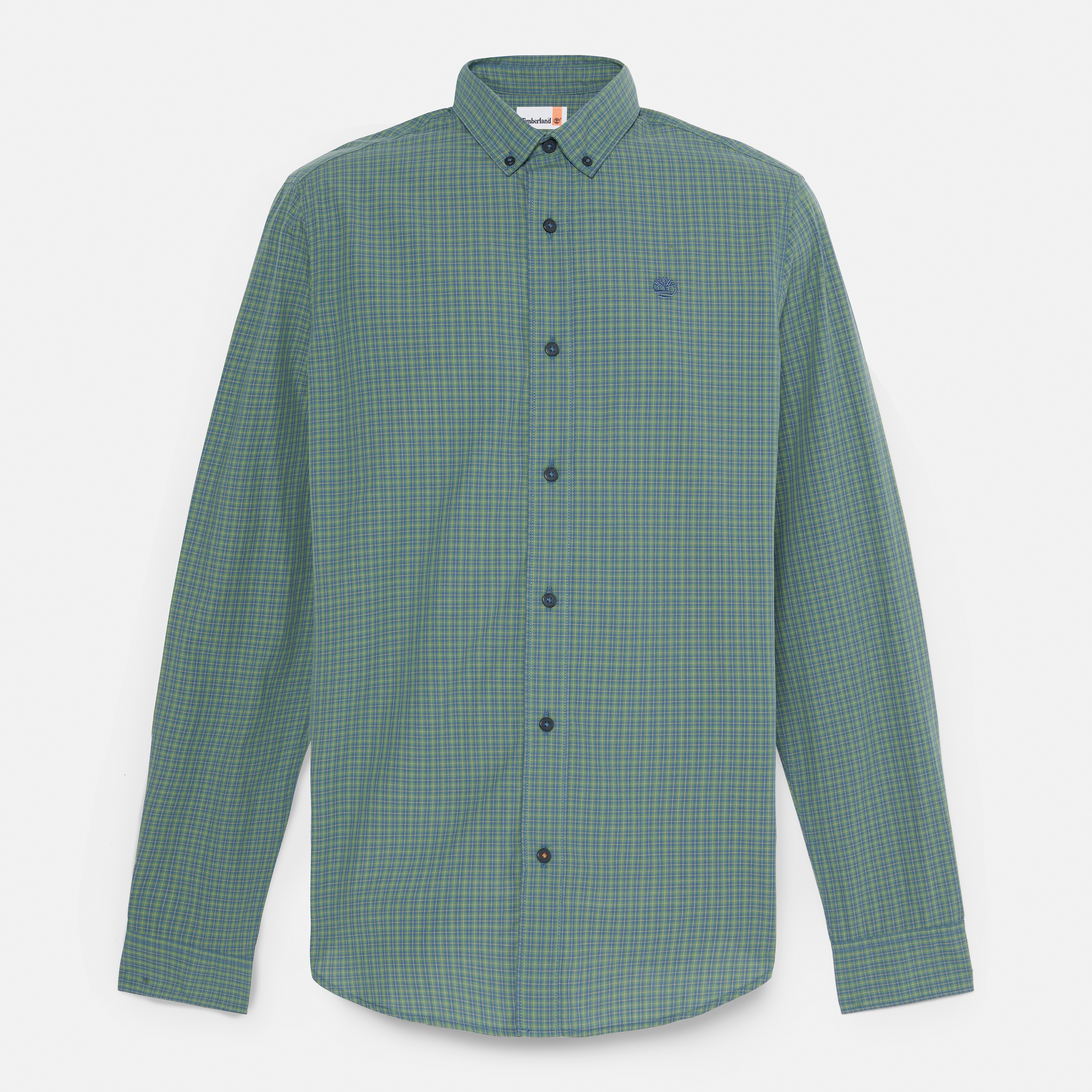 Micro Plaid Poplin Shirt For Men