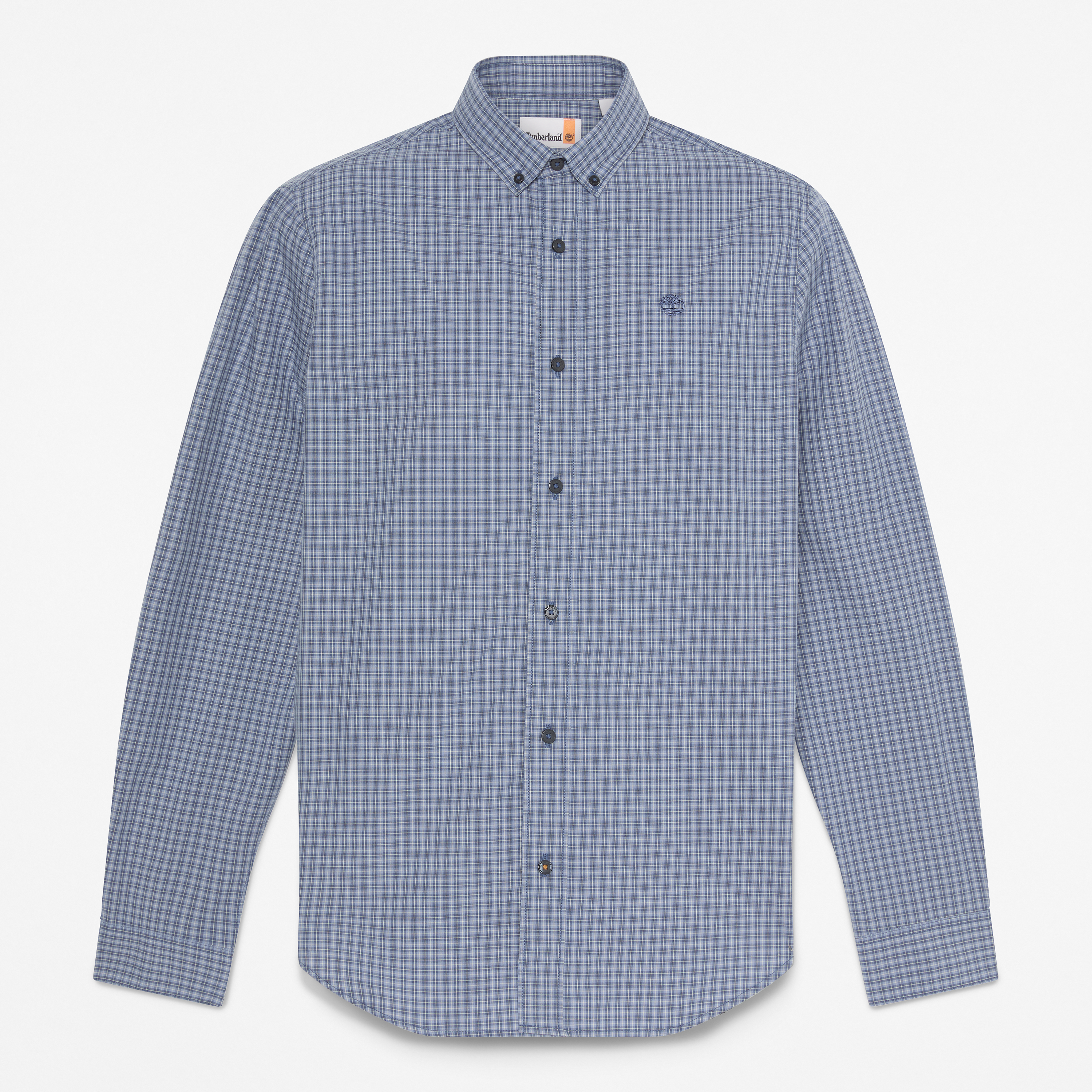 Micro Plaid Poplin Shirt For Men