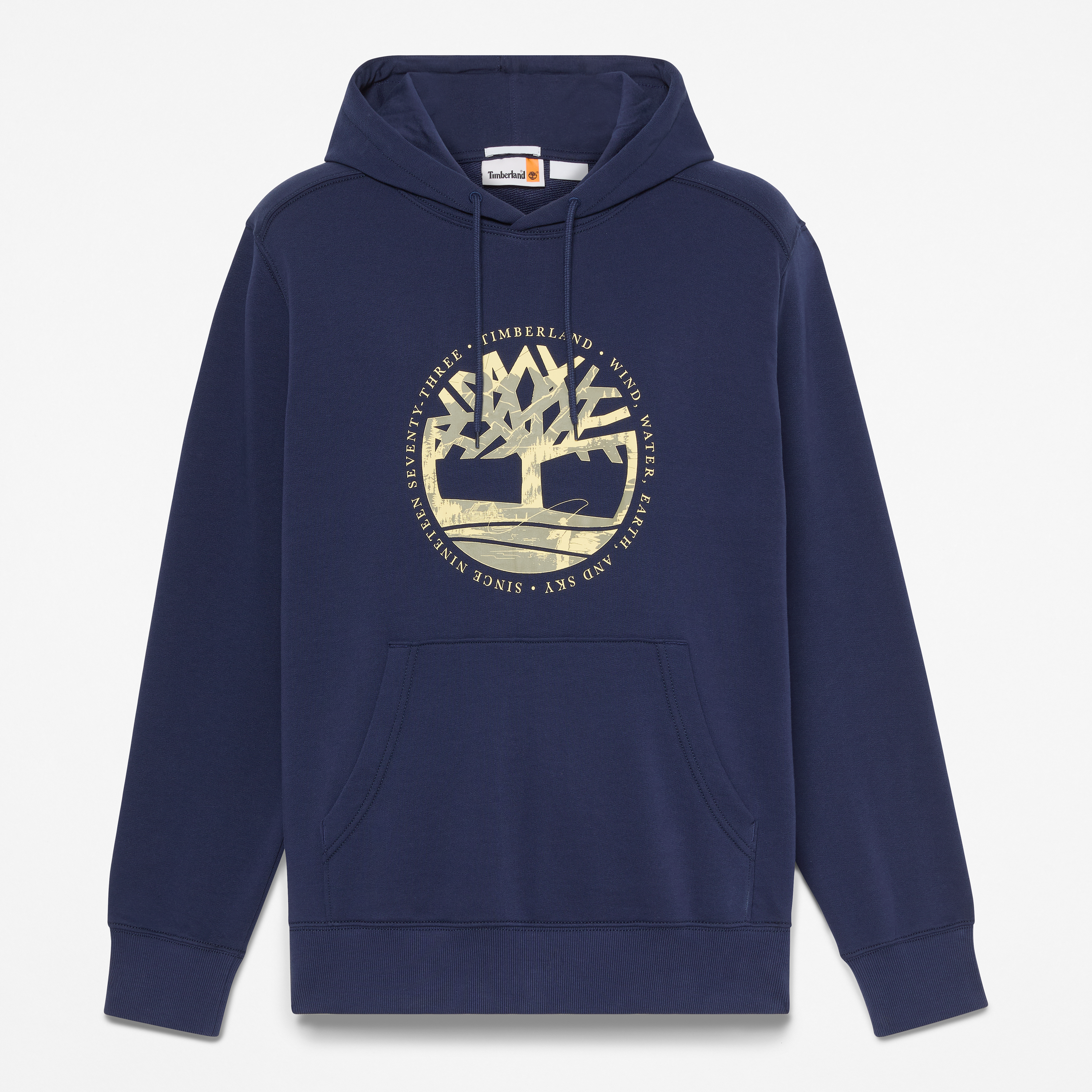 Tree Logo Lake House Graphic Hoodie For Men