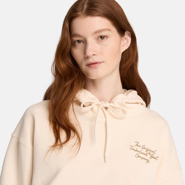 Brushed Back Logo Hoodie For Women