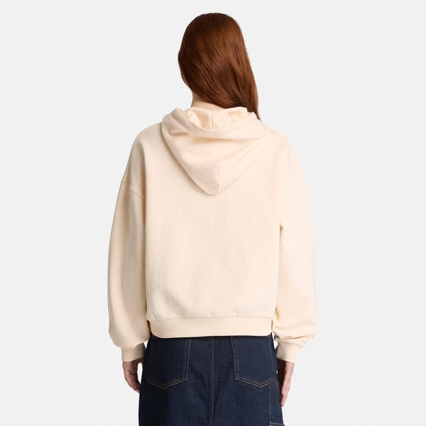 Brushed Back Logo Hoodie For Women