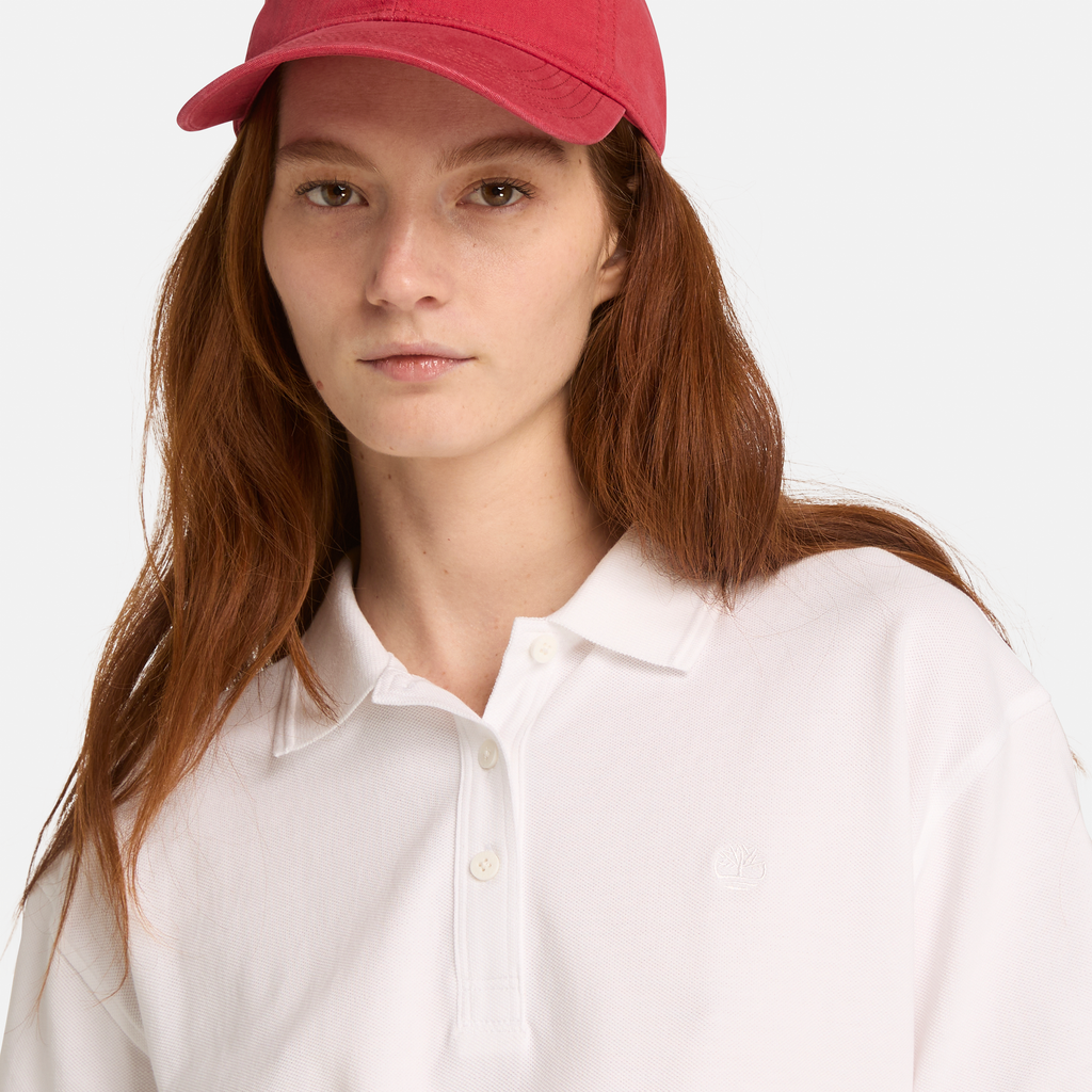 Short Sleeve Pique Polo For Women