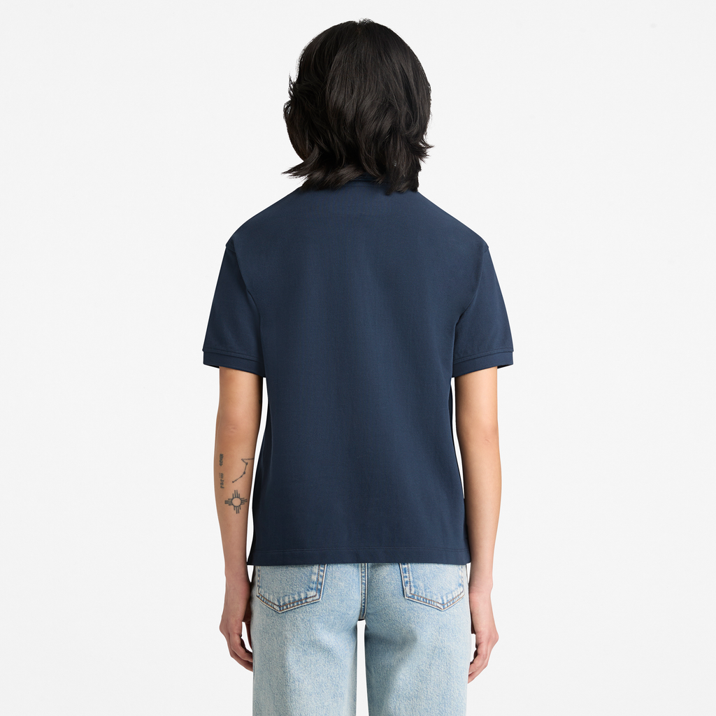 Short Sleeve Pique Polo For Women