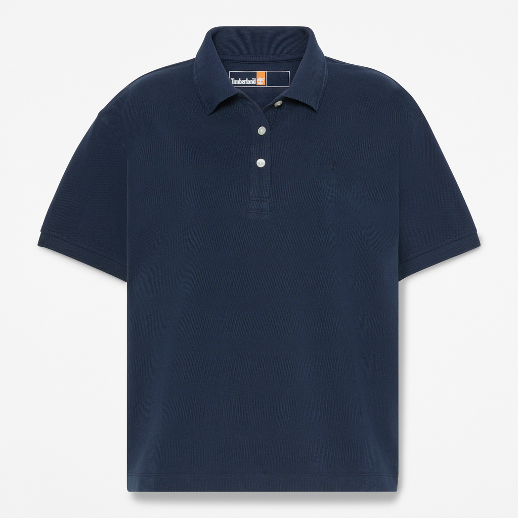 Short Sleeve Pique Polo For Women