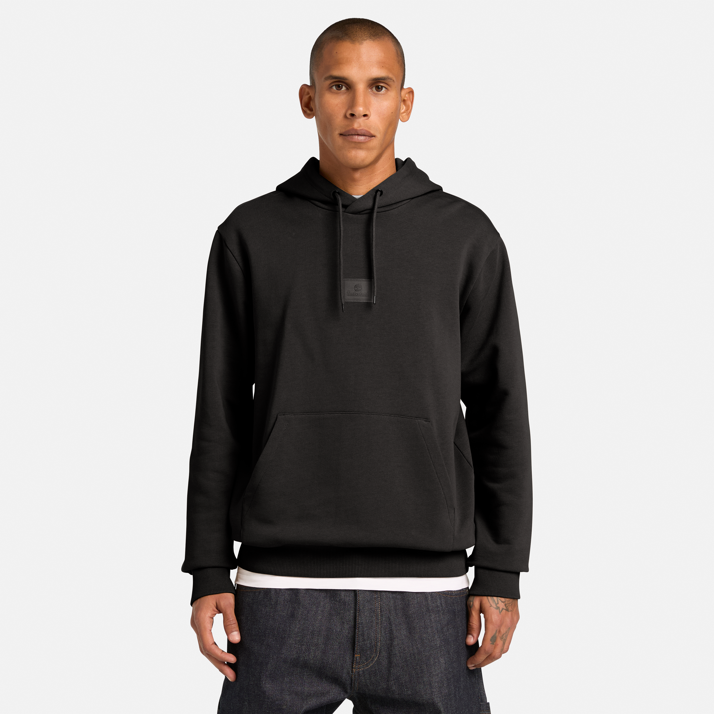 Silicon Badge Hoodie For Men