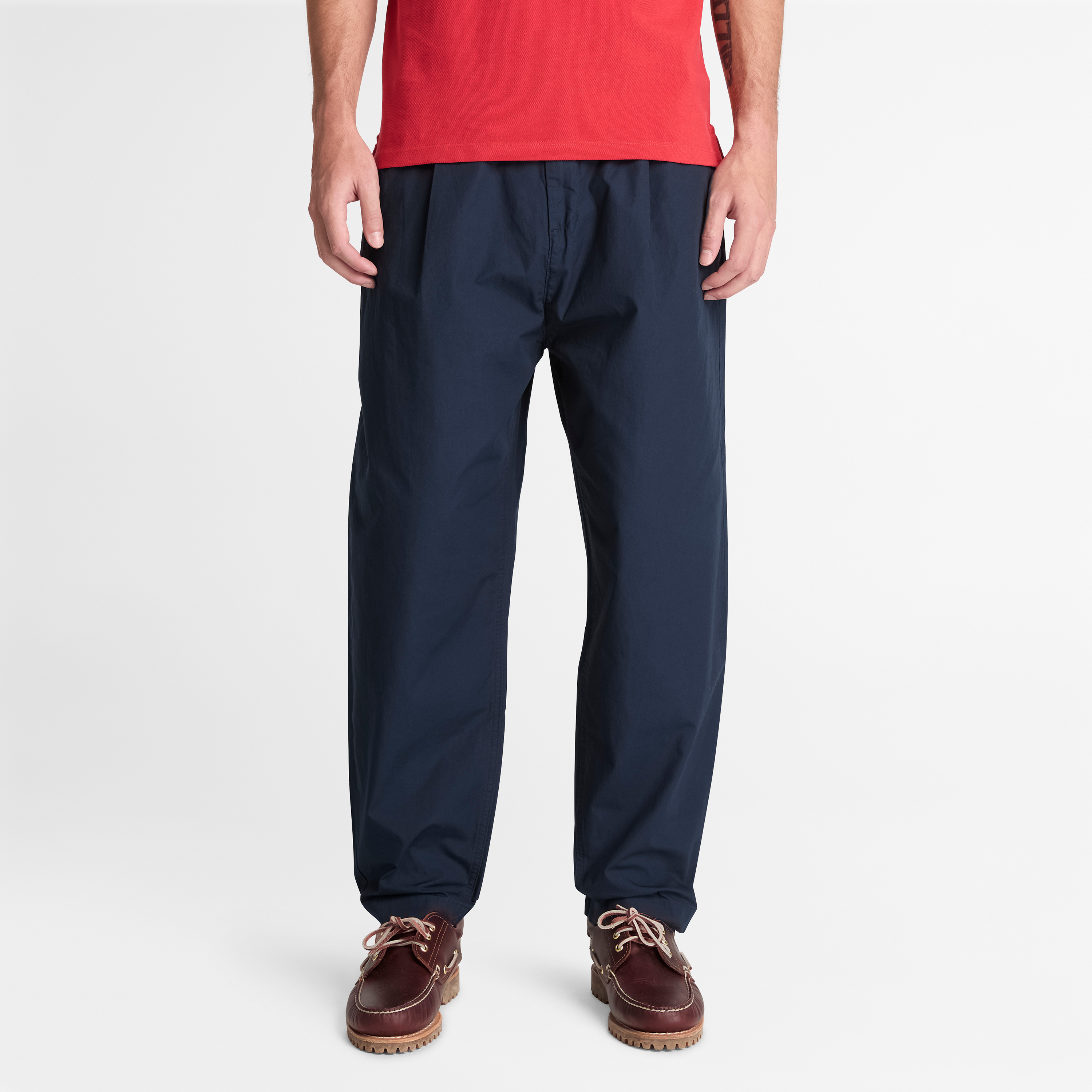 Claremont Poplin One Pleated Chino Pant For Men