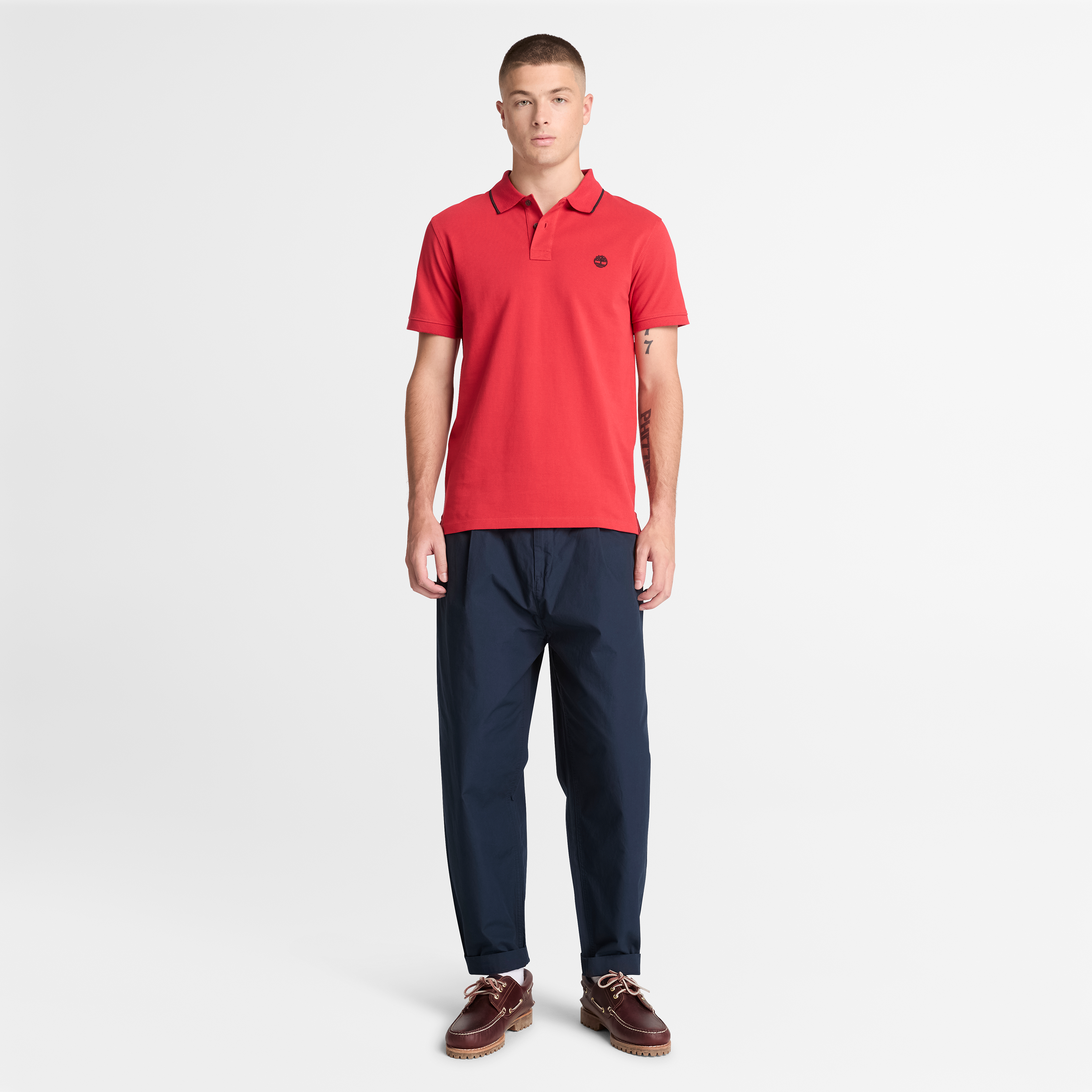 Claremont Poplin One Pleated Chino Pant For Men