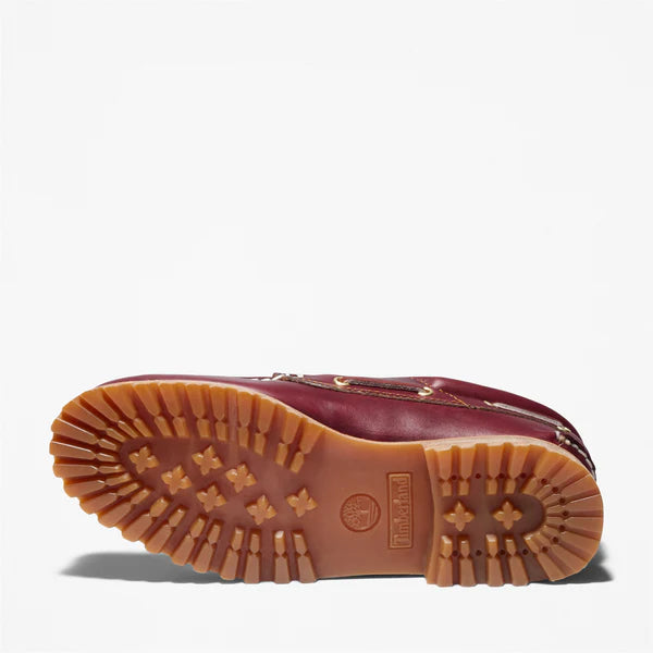 Timberland Authentic 3-Eye Boat Shoe For Men In Burgundy